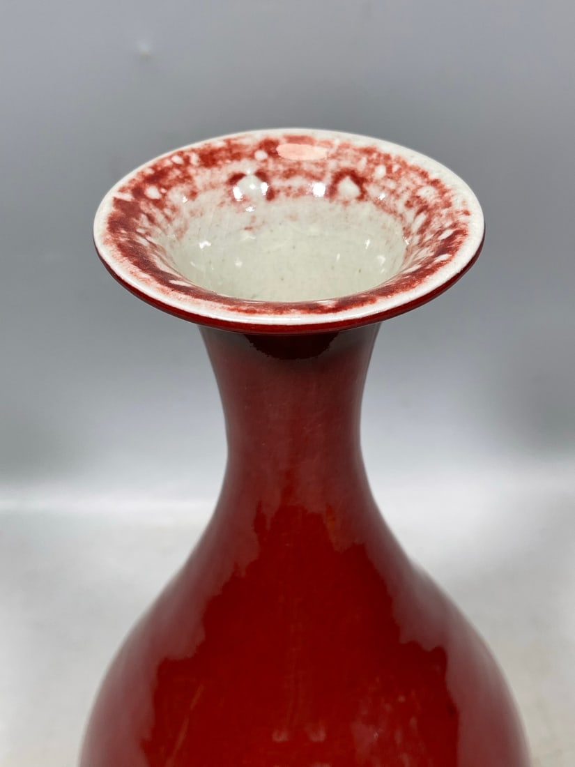 Ji Red Glazed Vase - 3