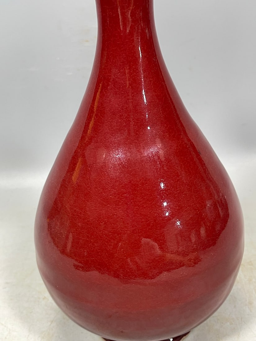 Ji Red Glazed Vase - 4