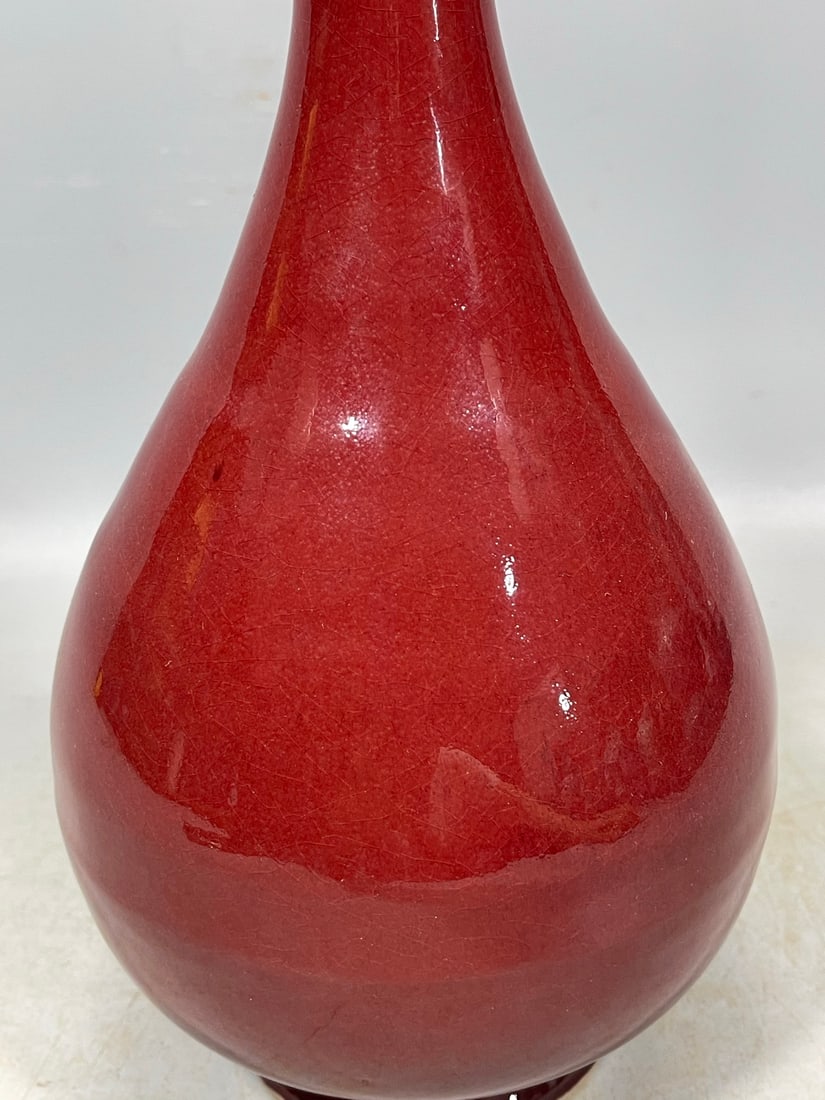 Ji Red Glazed Vase - 5
