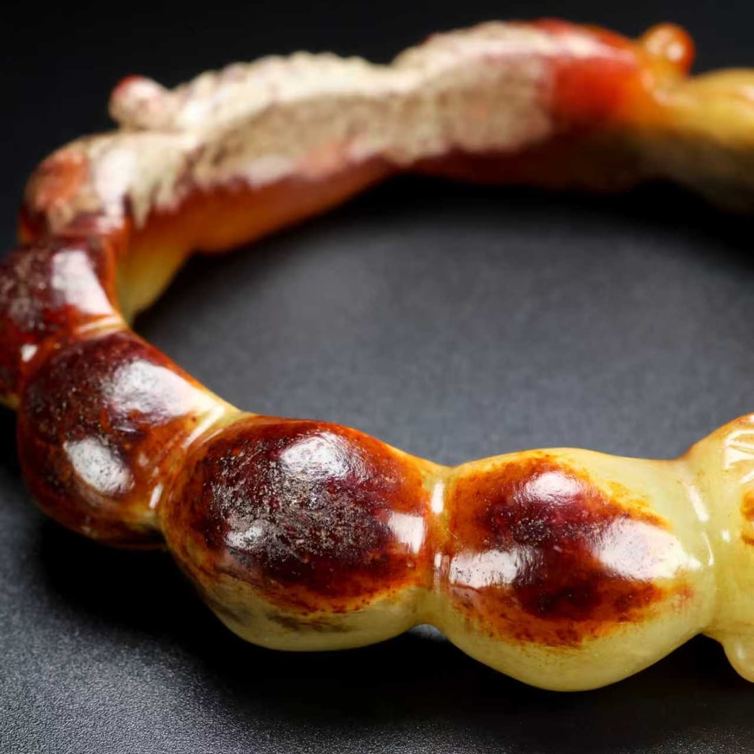 A Exquisite Hotan Jade Cicada Bracelets - 6