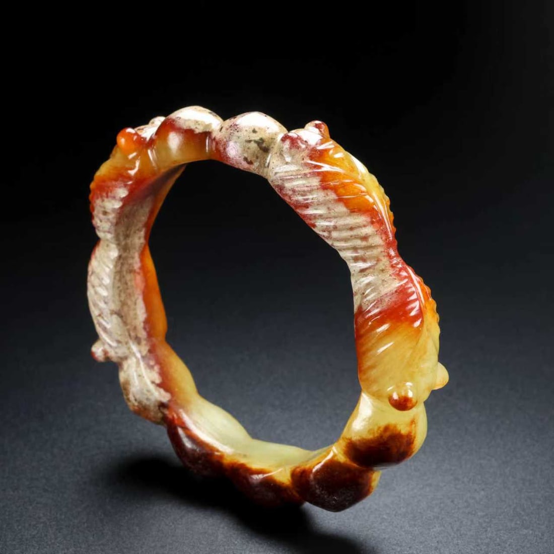 A Exquisite Hotan Jade Cicada Bracelets - 7