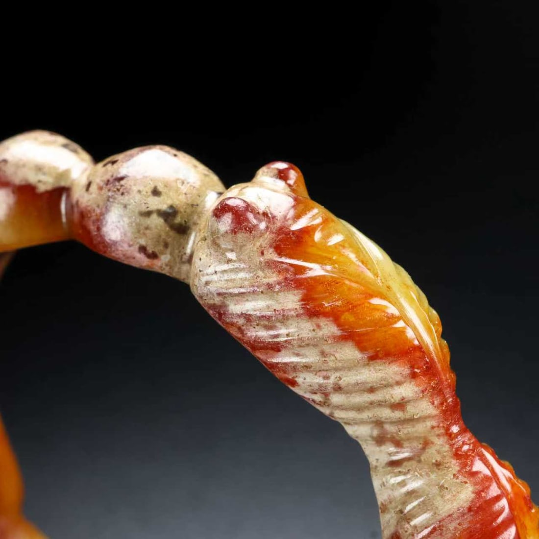 A Exquisite Hotan Jade Cicada Bracelets - 8