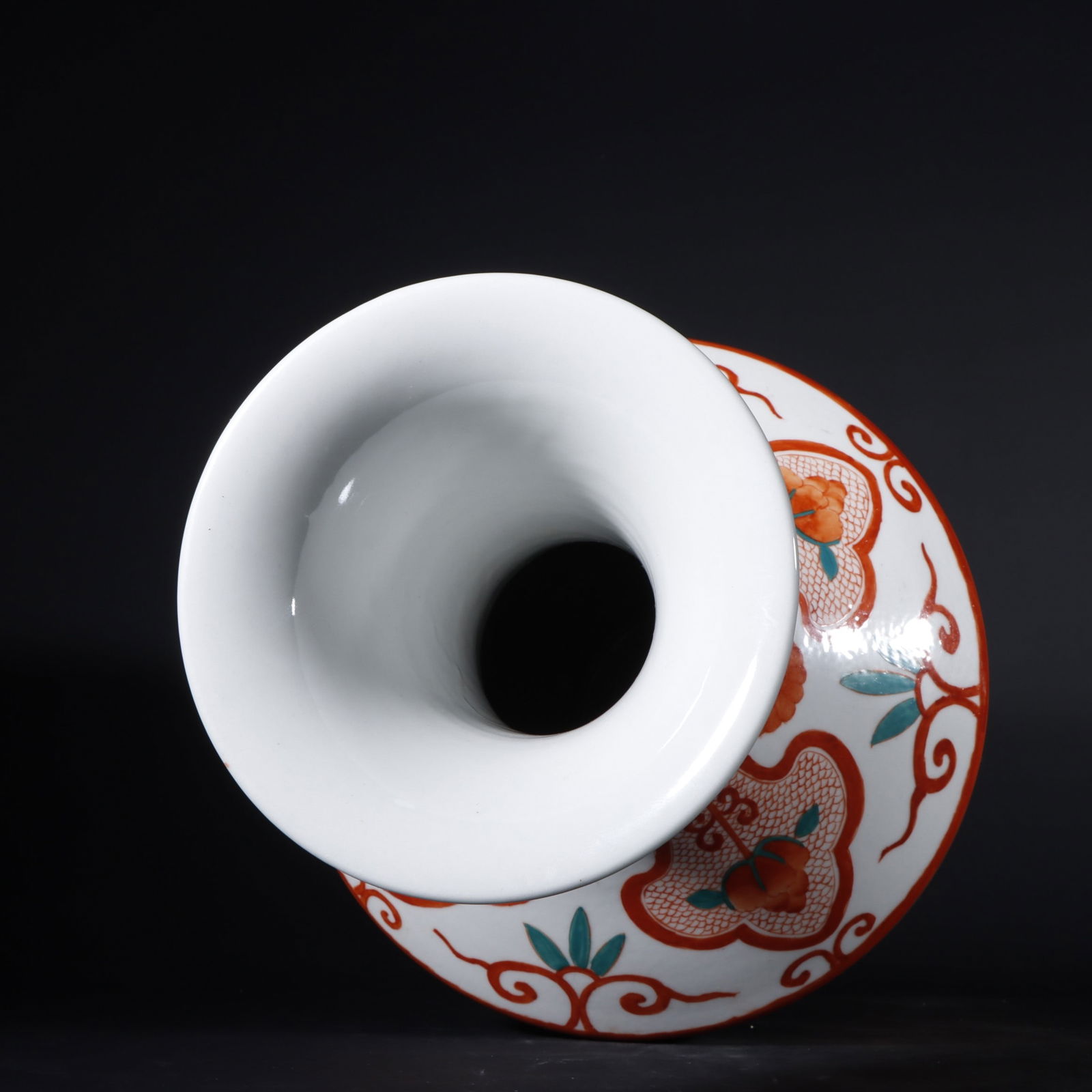 A Exquisite Iron-Red Beast-Face Pattern Vase - 8