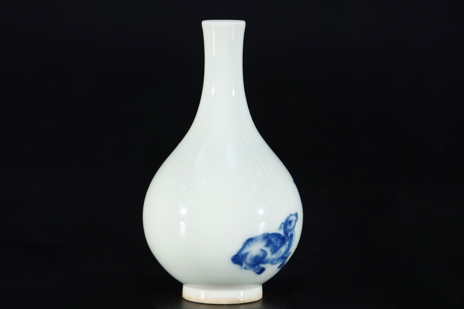 A Exquisite Blue and White Sheep Pattern Vase - 3