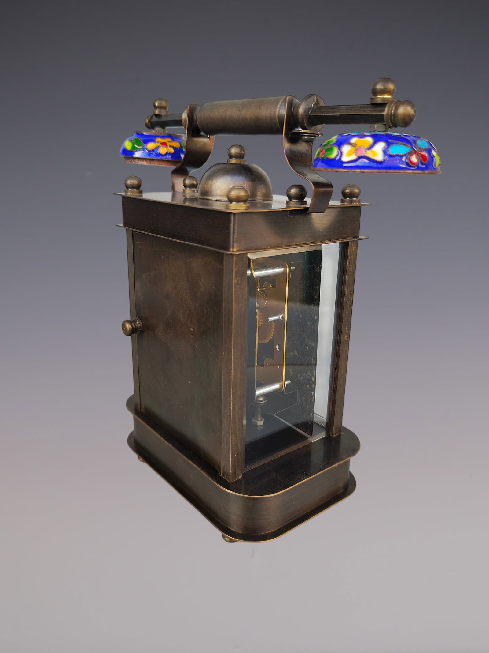 An Exquisite Bronze Lotus Pattern Clock - 4