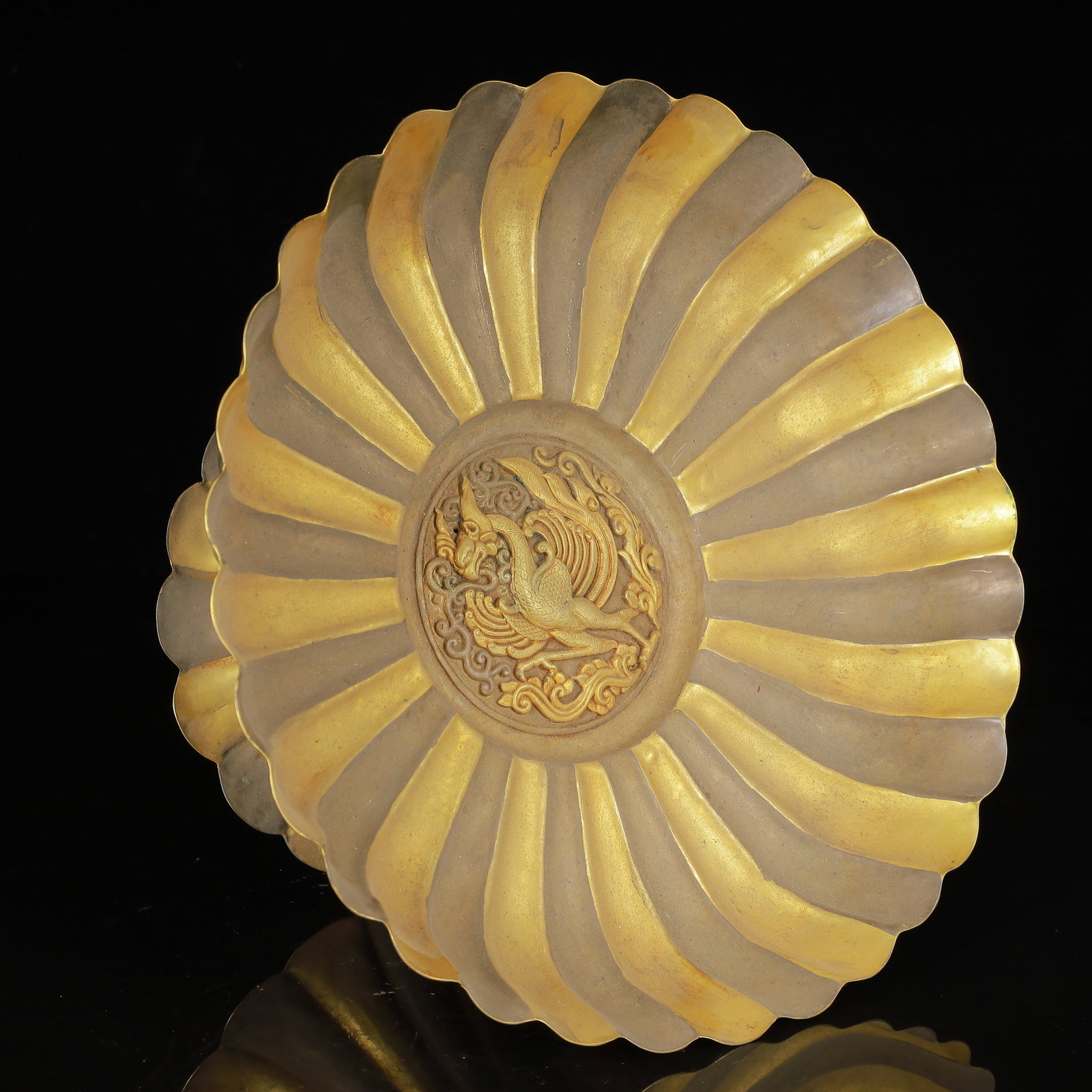 An Exquisite Gilt Silver Phoenix Pattern Cup - 5