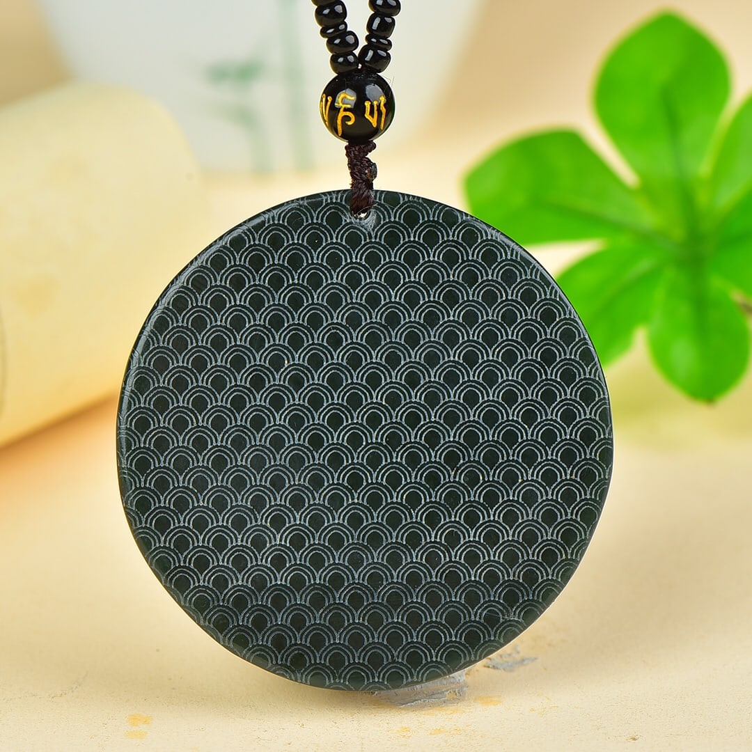 An Exquisite Jasper Landscape Pattern Pendant - 5