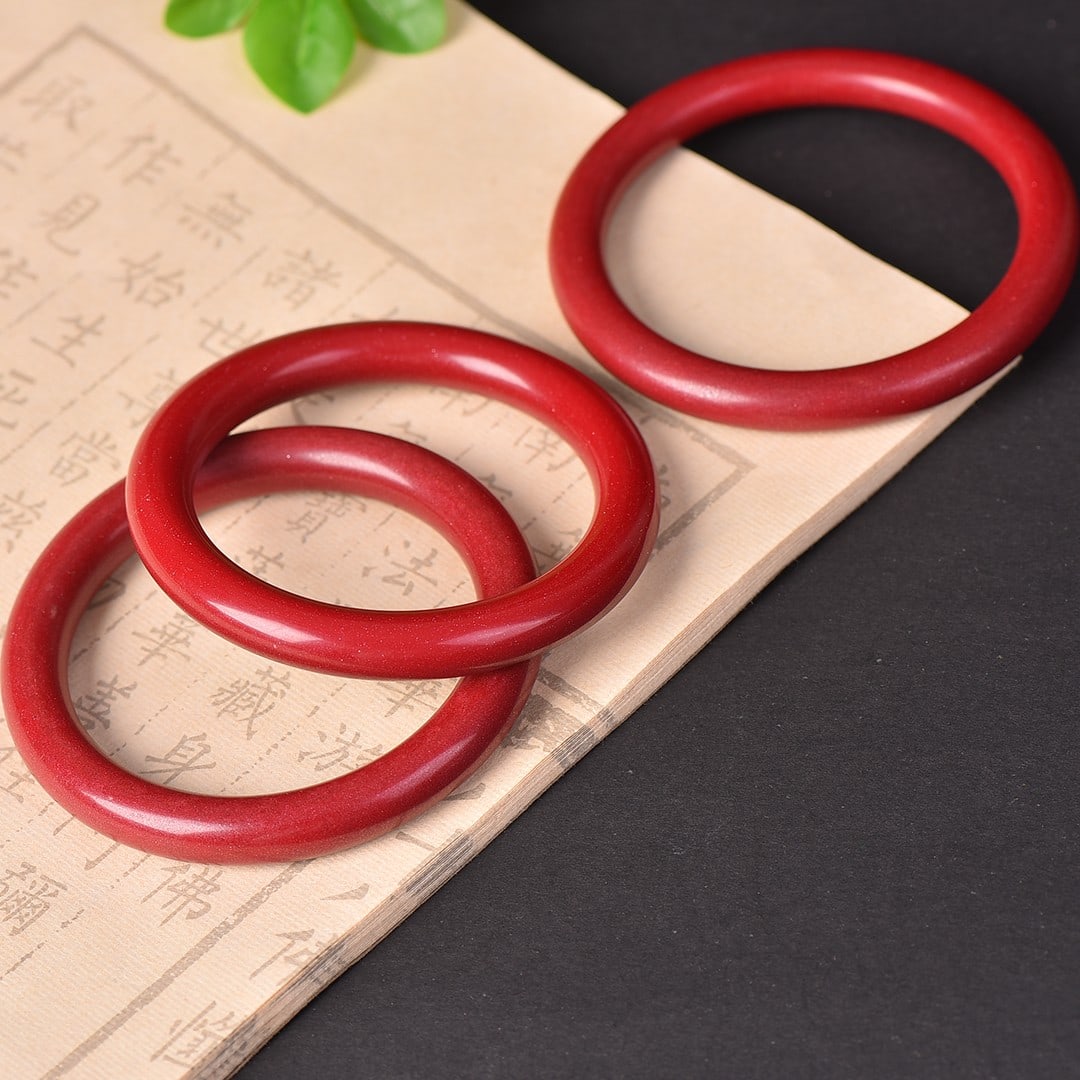 An Exquisite Cinnabar Bracelets - 3