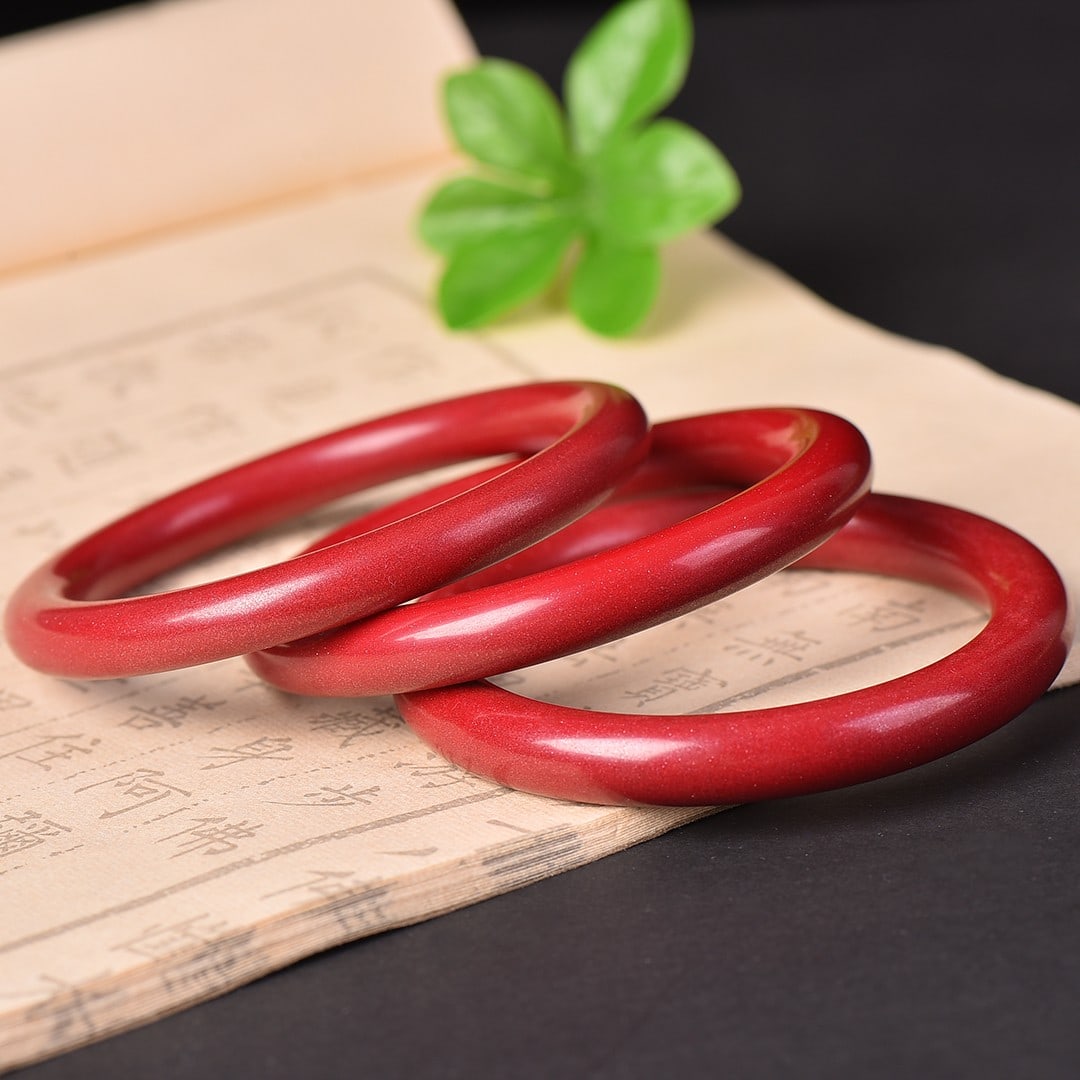 An Exquisite Cinnabar Bracelets - 5