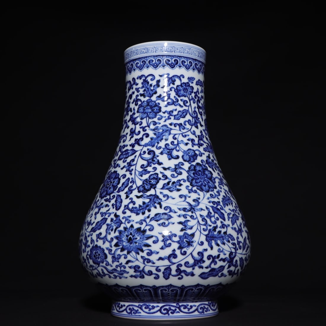A Exquisite Blue and White Lotus Pattern Vase (1 of 8)