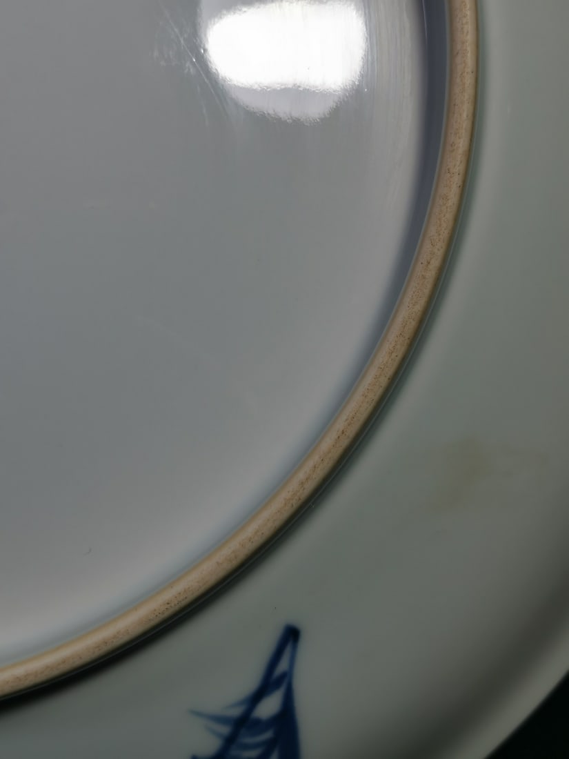 A Exquisite Blue and White Figures Pattern Plate - 9