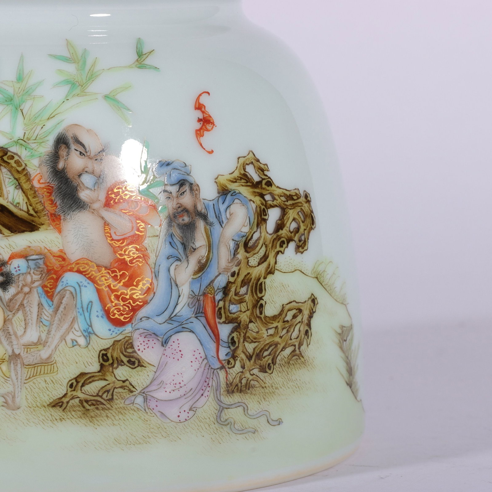 A Exquisite Enamel Figures Pattern Brush Washer - 4