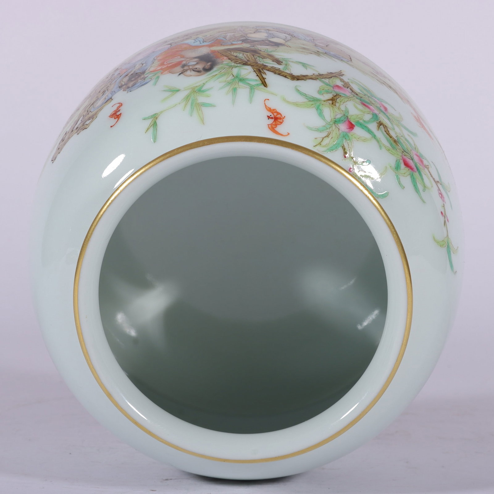 A Exquisite Enamel Figures Pattern Brush Washer - 7