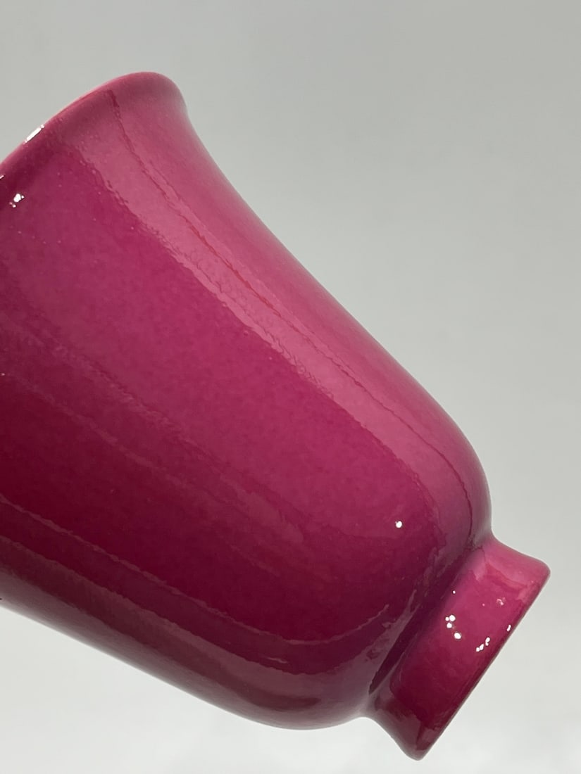 A Exquisite Ruby Red-Glazed Cup - 11