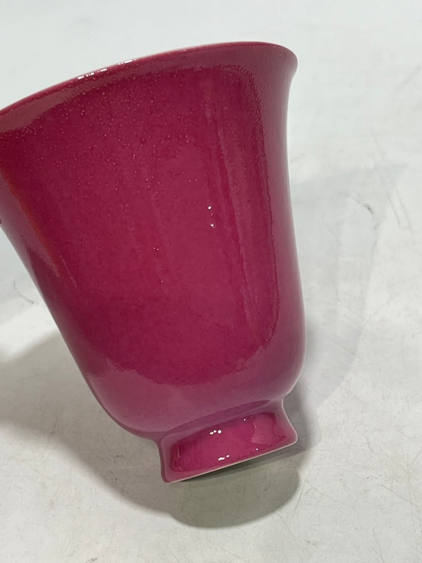 A Exquisite Ruby Red-Glazed Cup - 12