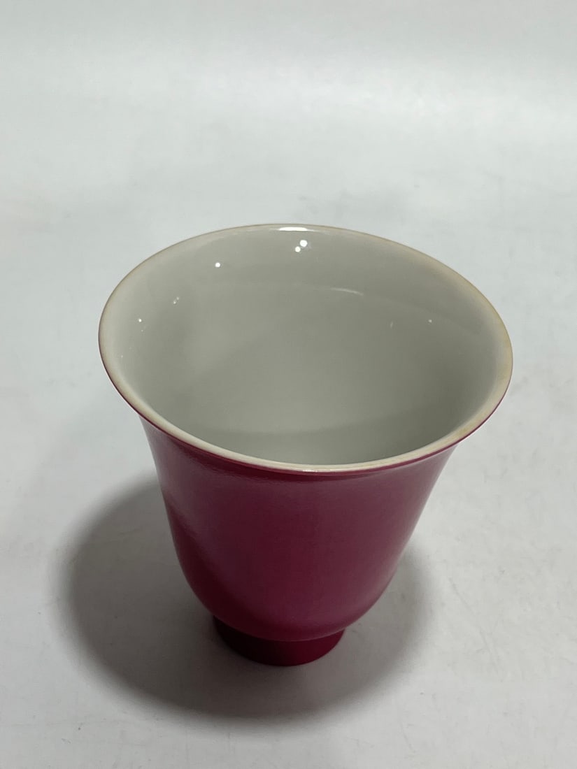 A Exquisite Ruby Red-Glazed Cup - 2