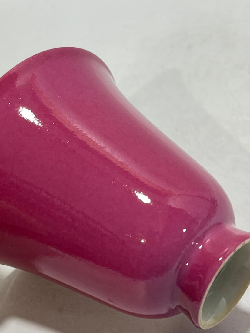 A Exquisite Ruby Red-Glazed Cup - 9