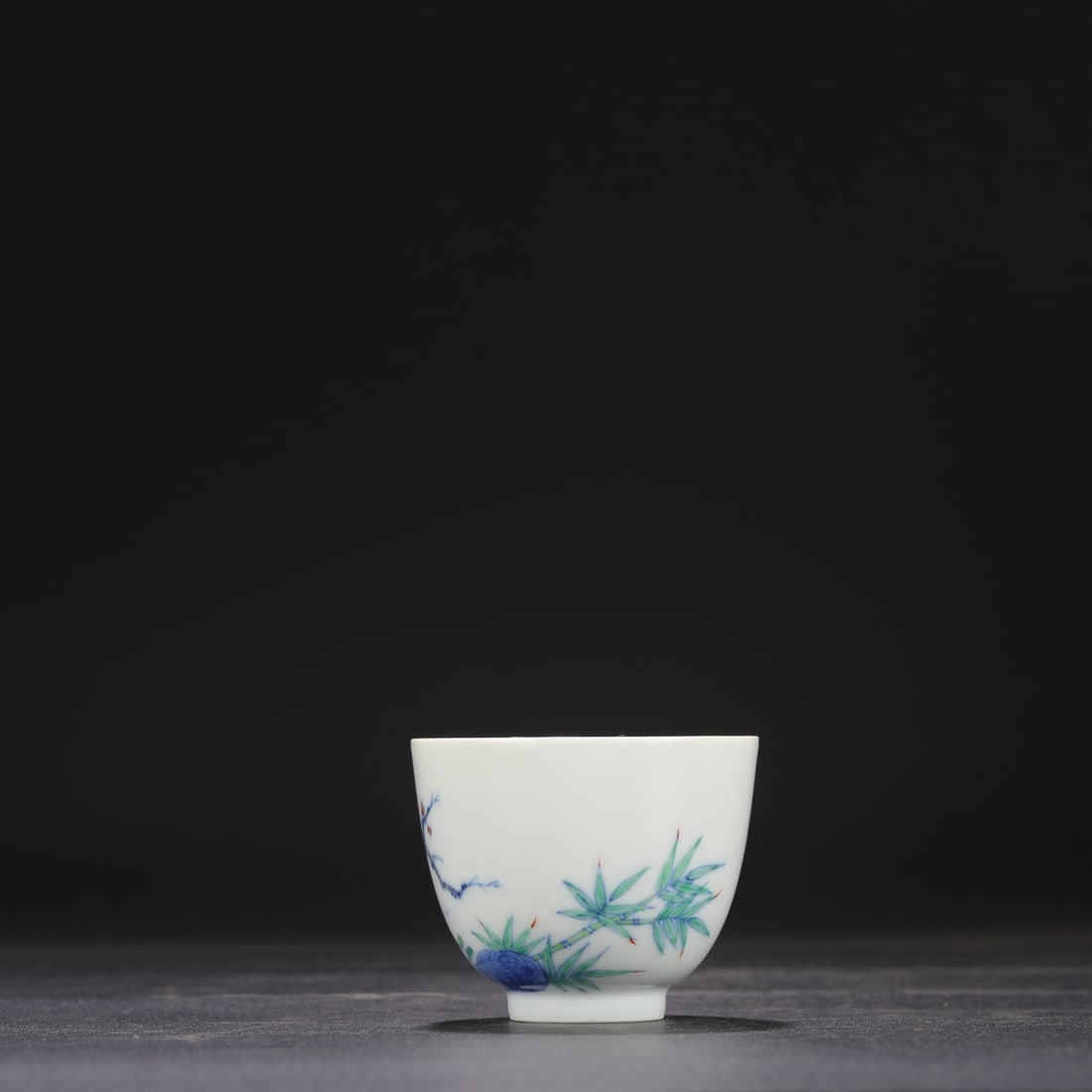 A Exquisite Doucai Flower Pattern Cup - 5