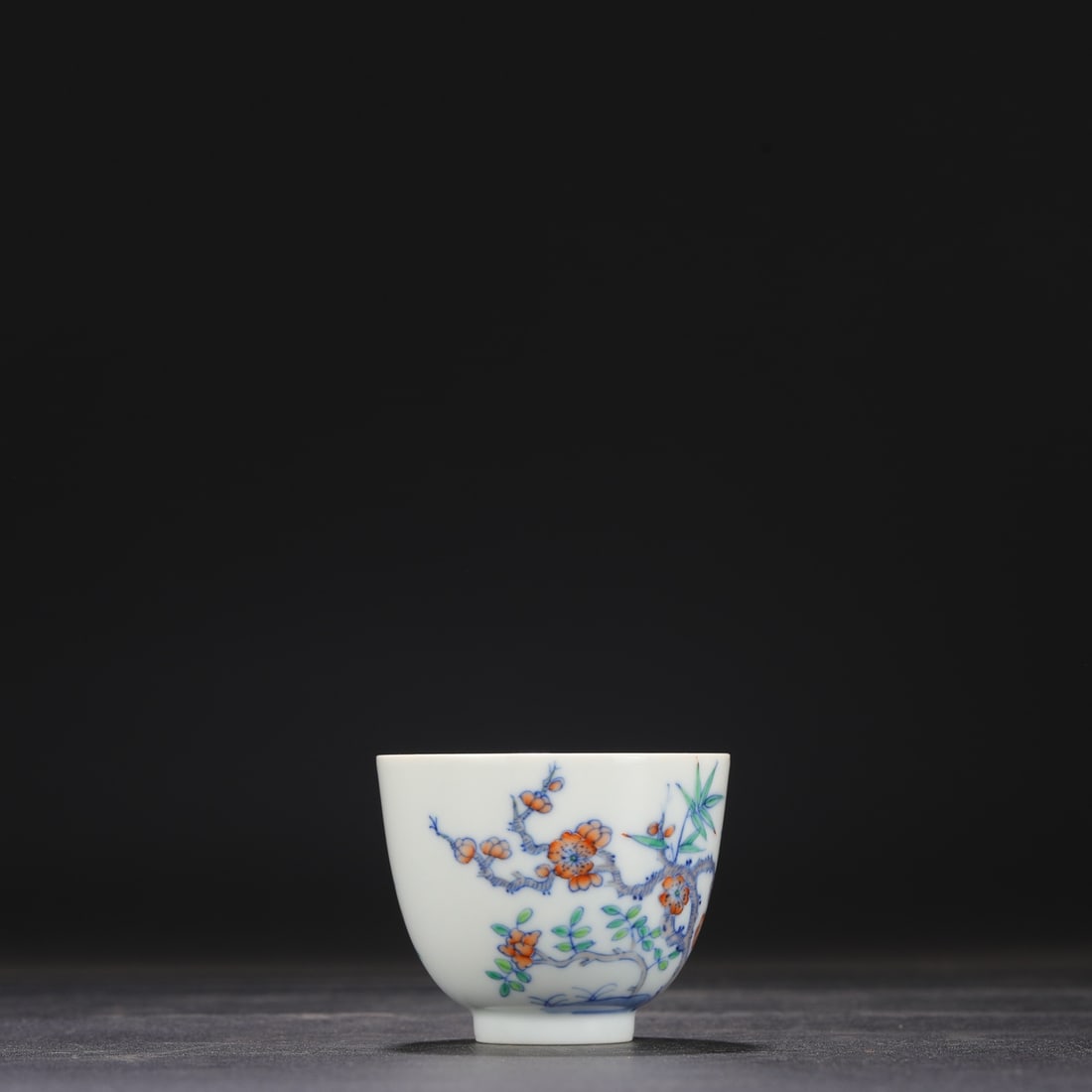 A Exquisite Doucai Flower Pattern Cup - 6