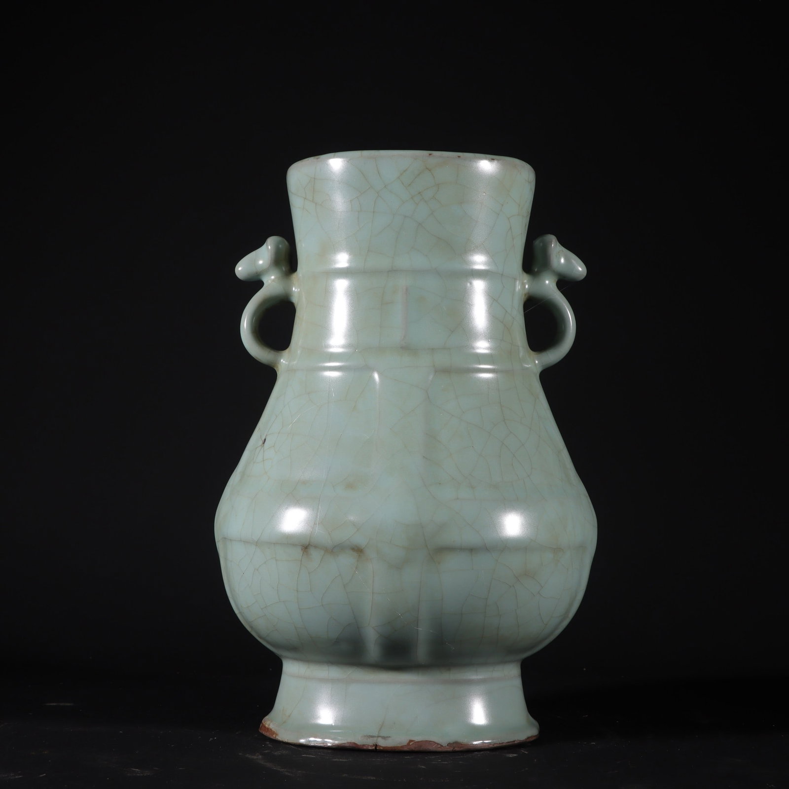 A Exquisite Guan yao Celadon Glzed Sheep Ears Vase (1 of 6)