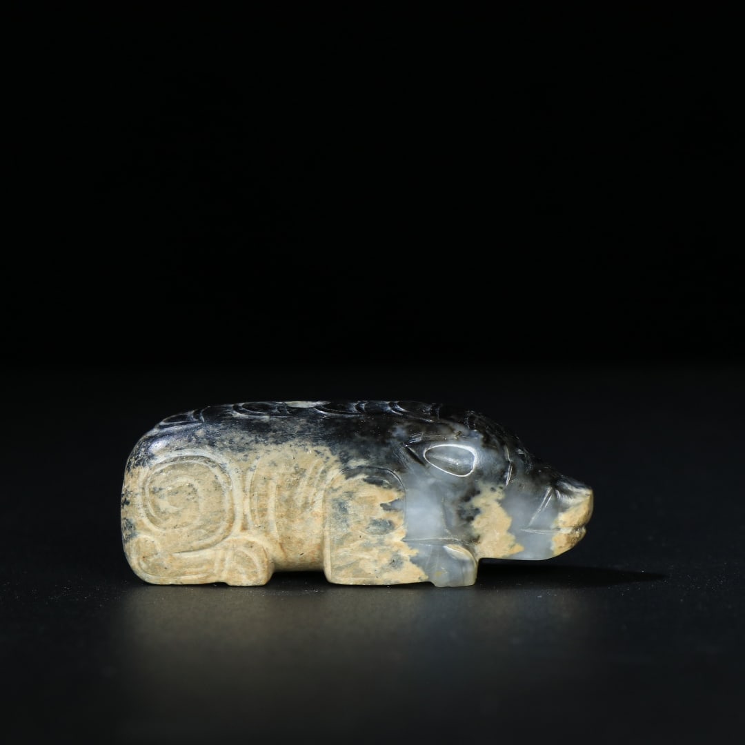 A Exquisite Hotan Jade Pig Ornament (1 of 9)