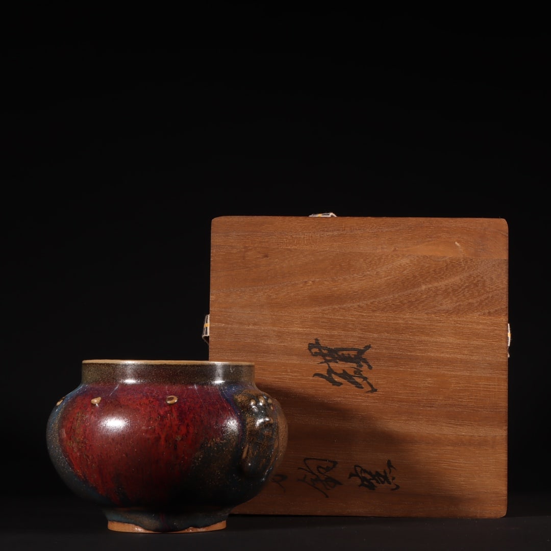 A Exquisite Jun Kiln Beast Ears Jar (1 of 9)