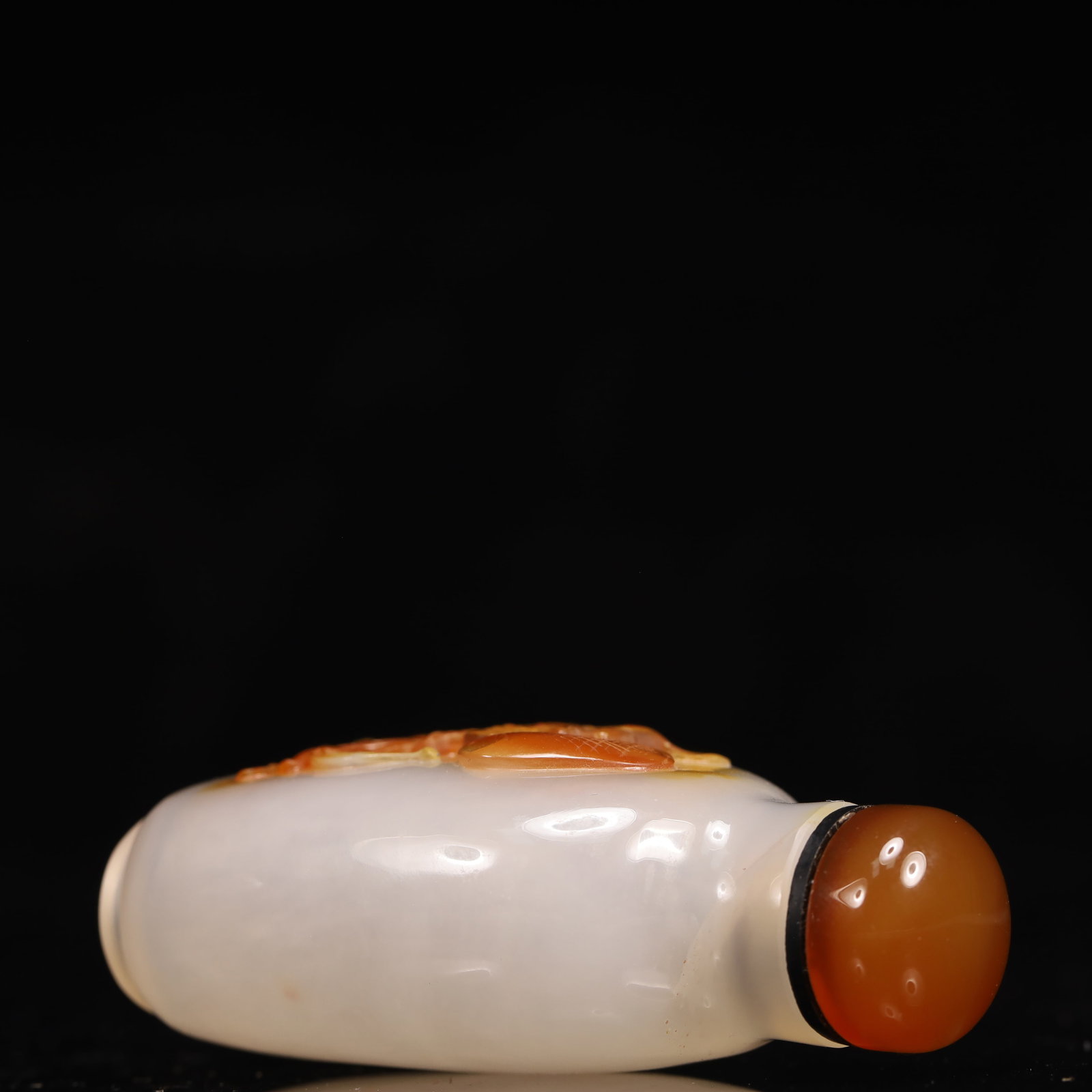 An Exquisite Agate Insect Pattern Snuff Bottle - 7