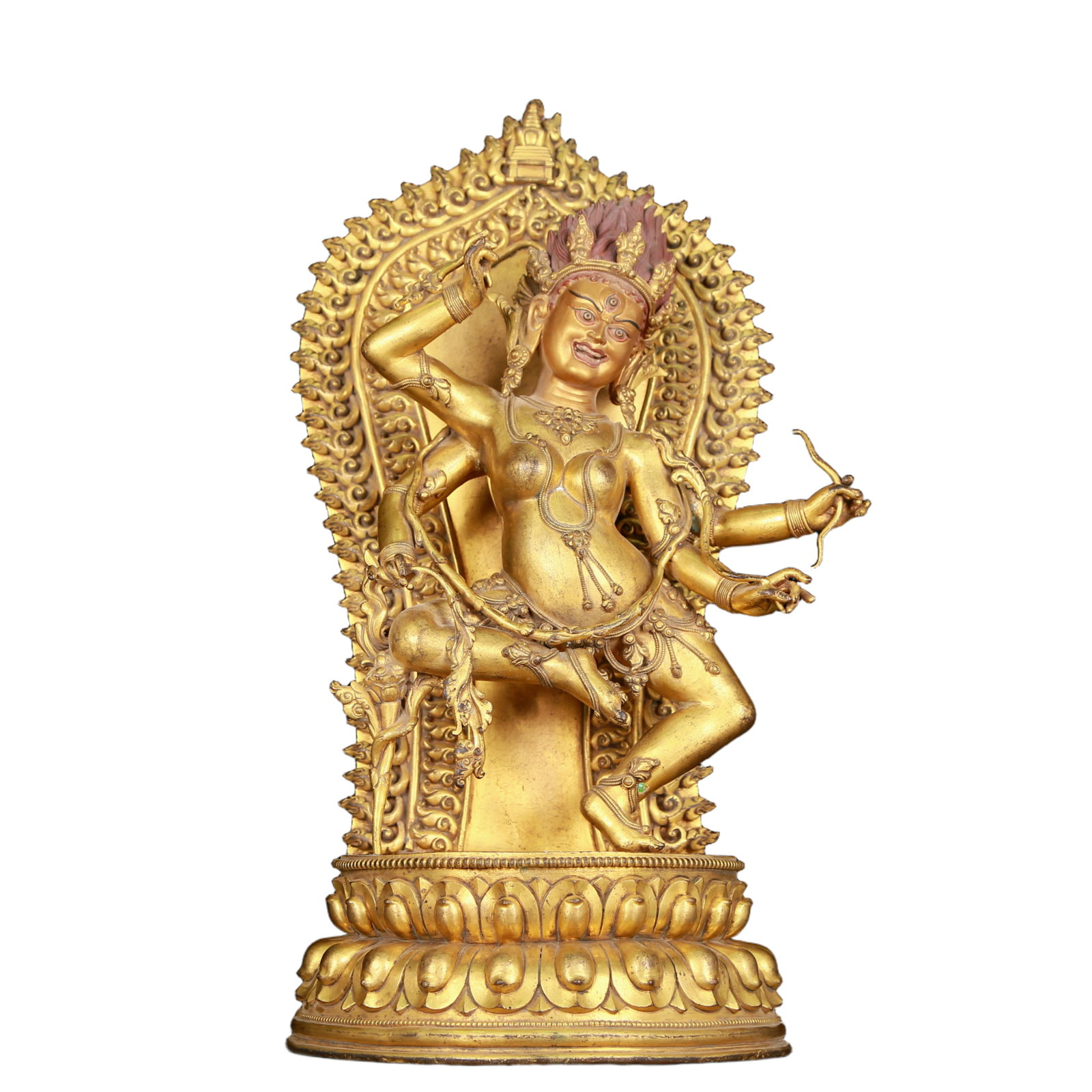 A huge gilt bronze statue of Vajra (1 of 12)