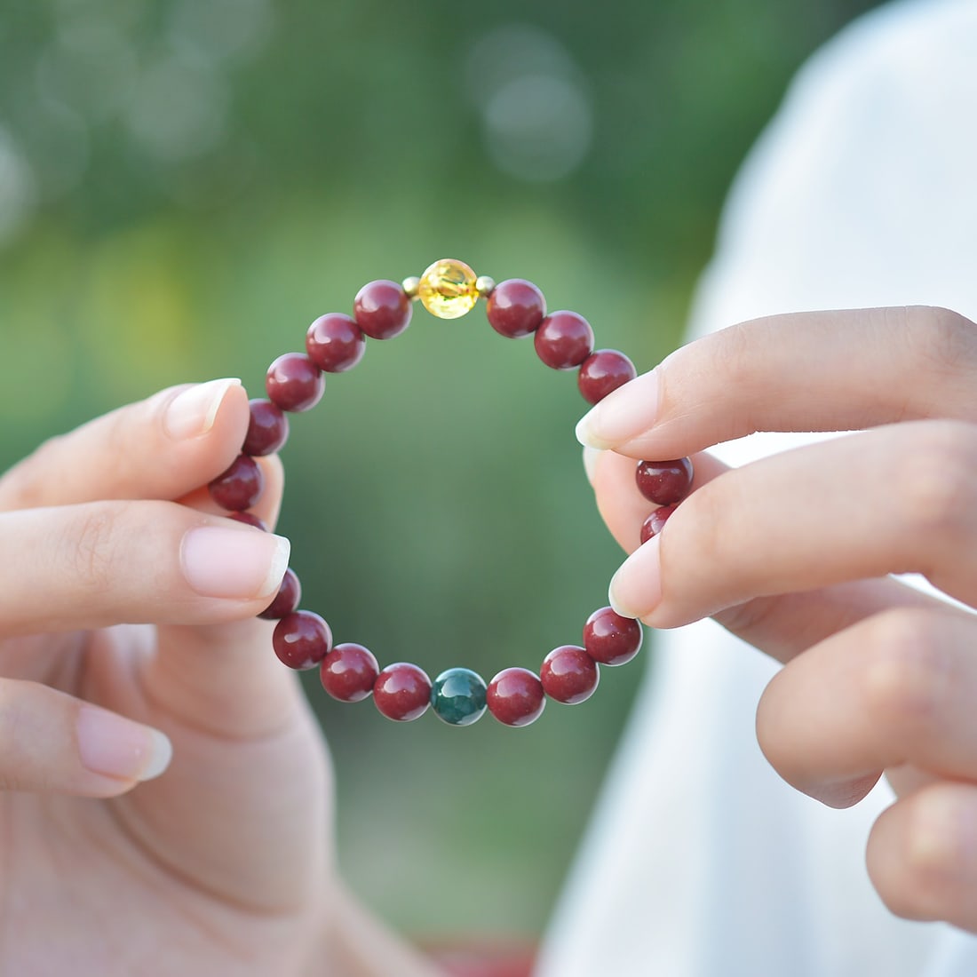 An Exquisite Cinnabar Bracelets - 6