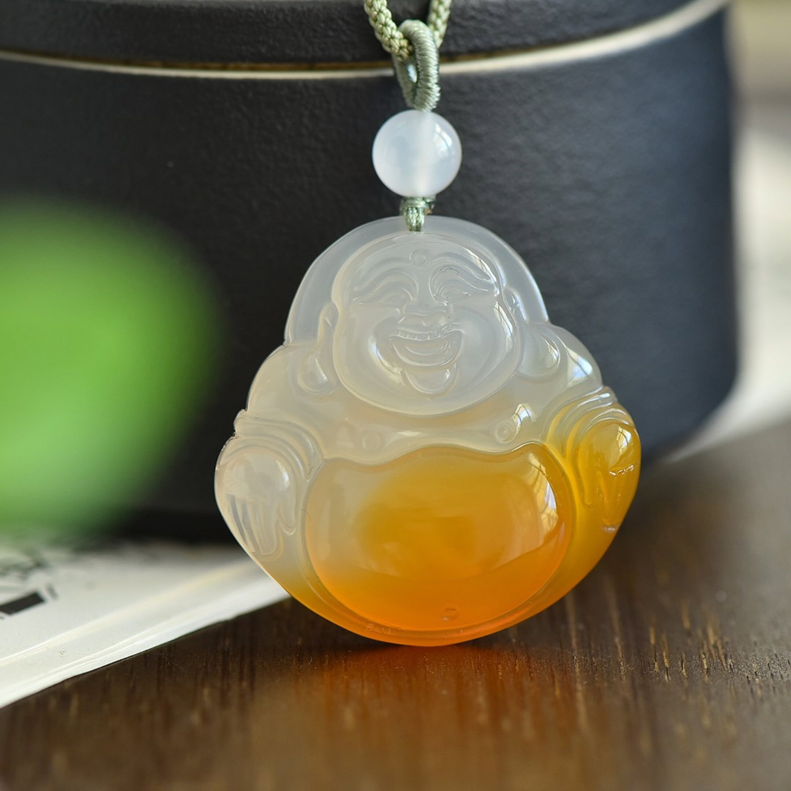 An Exquisite Statue of Maitreya Buddha Pendant: An Exquisite Statue of Maitreya Buddha Pendant,Size:39mmx40mm 【寓意】笑口常开 福气安康 