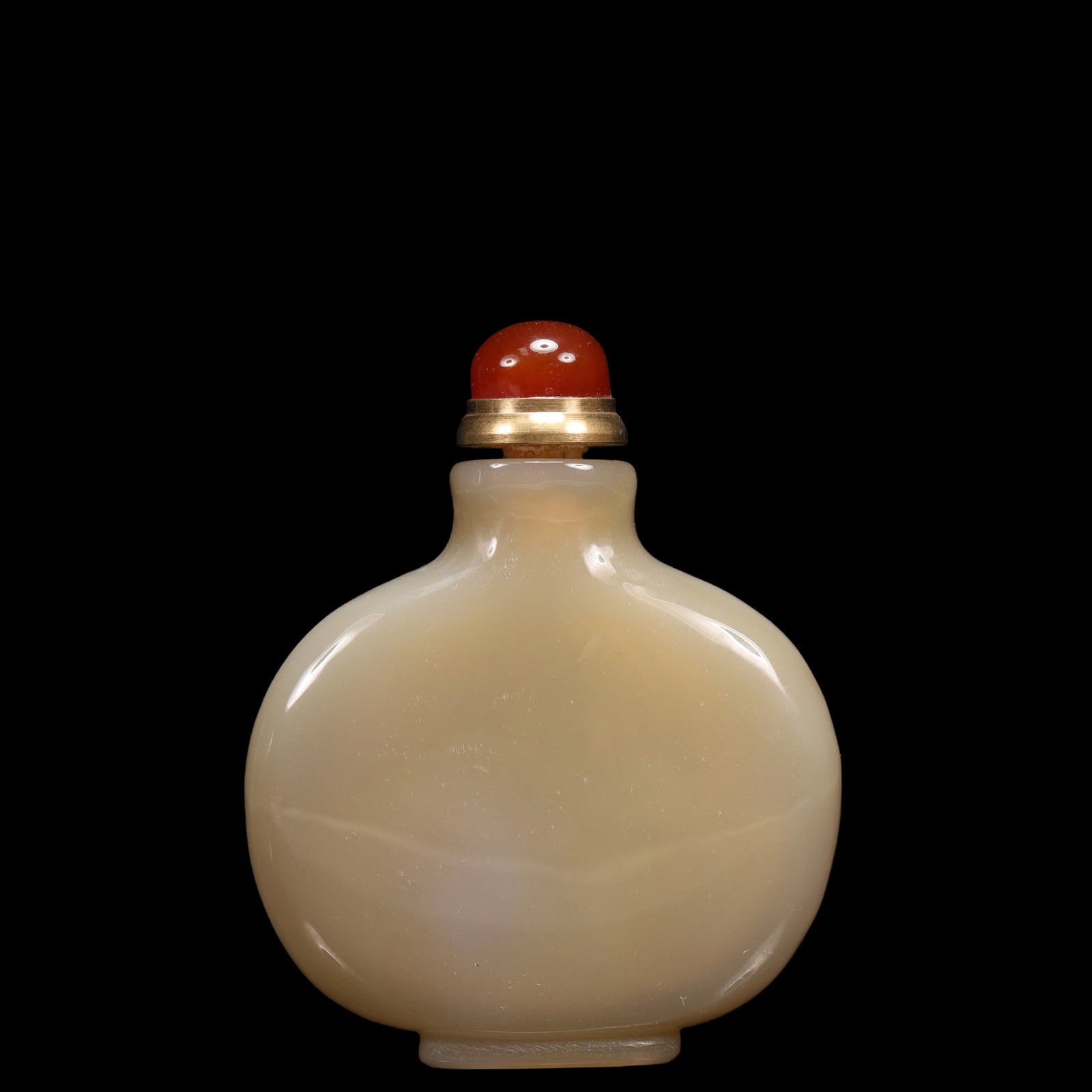 An Exquisite Agate Frog Pattern Snuff Bottle - 5