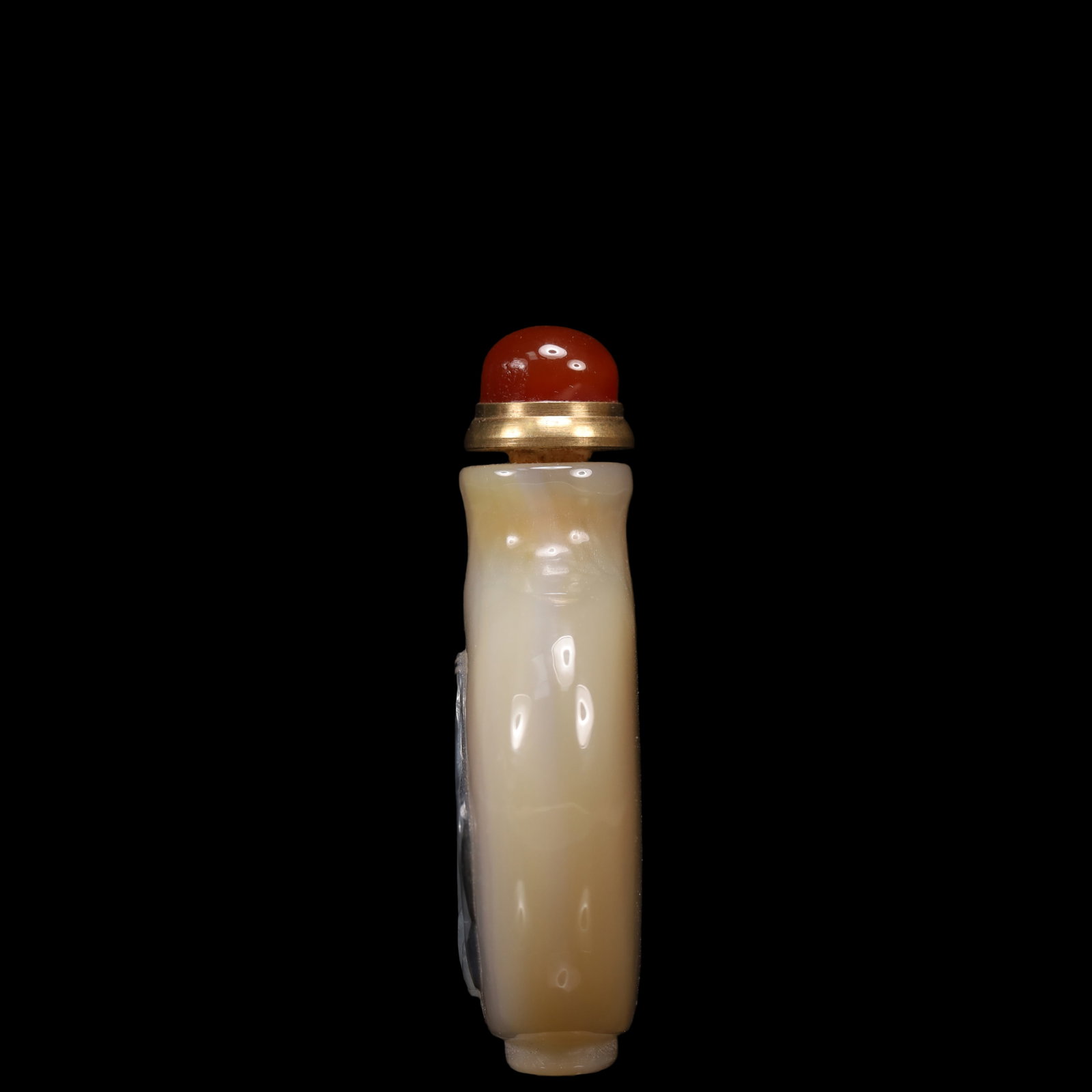 An Exquisite Agate Frog Pattern Snuff Bottle - 6