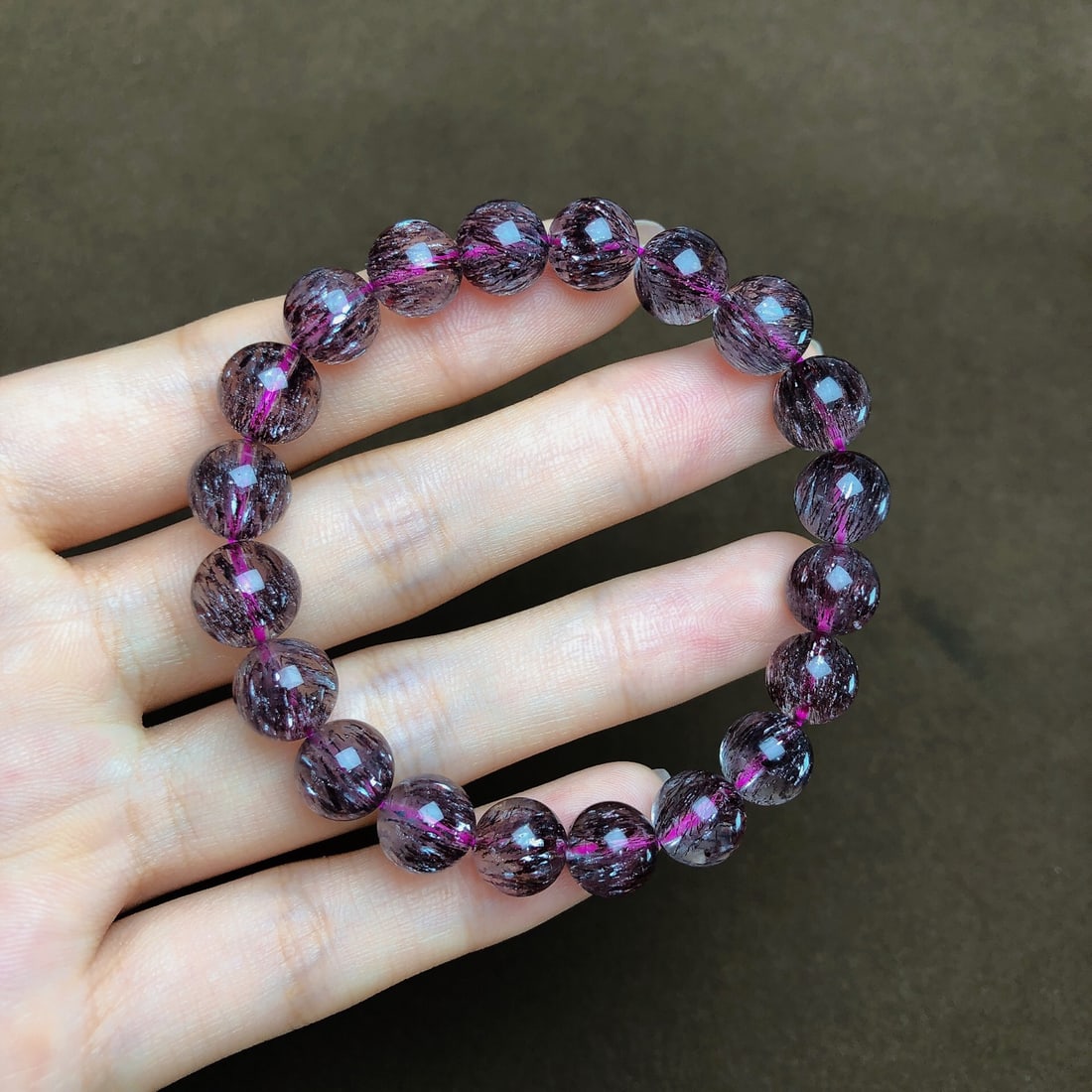 An Exquisite Crystal Bracelets: An Exquisite Crystal Bracelets,Size:9.5mm, Weight:21.8g 水晶手串