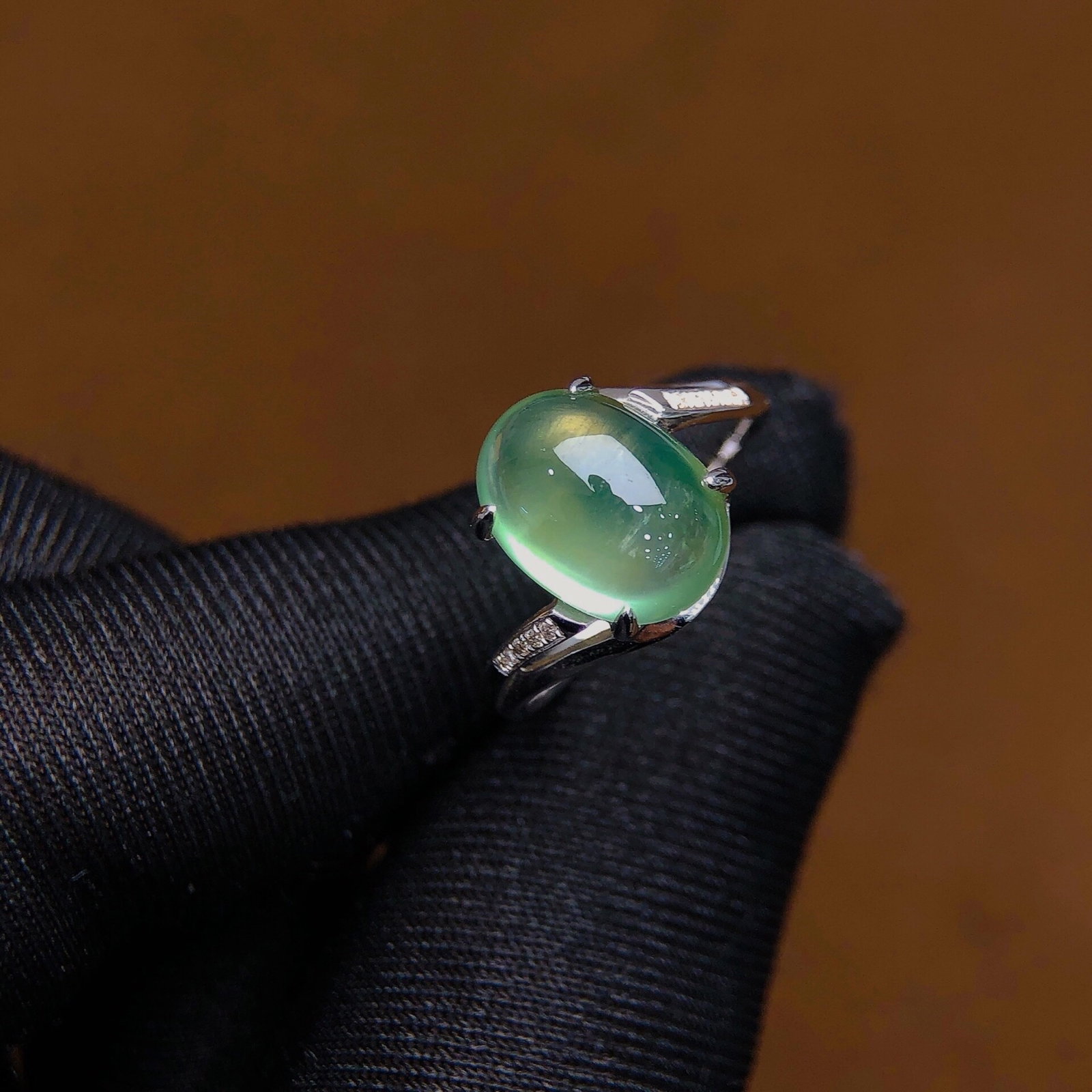 6.8Ctw Natural Emerald Ring - 3