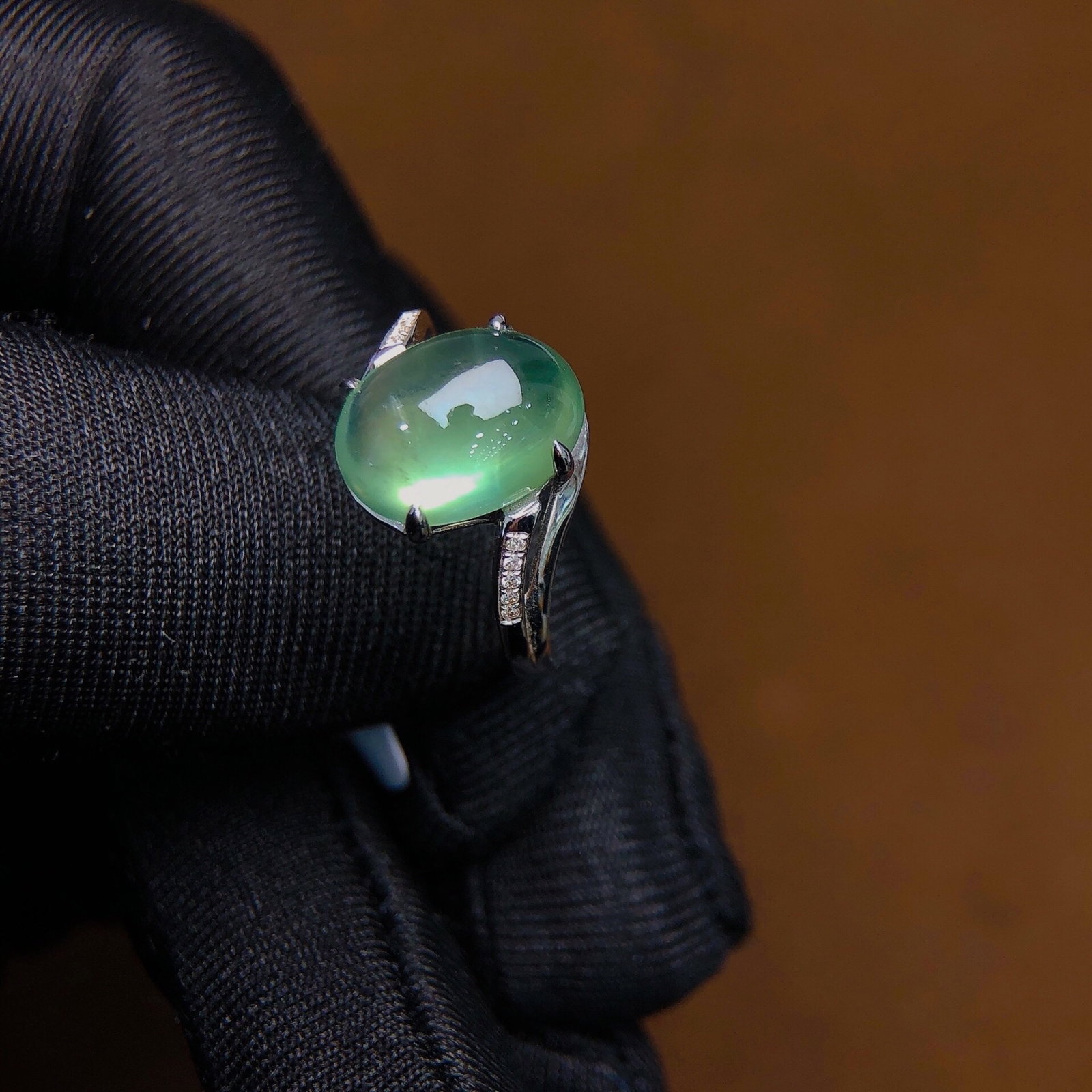 6.8Ctw Natural Emerald Ring - 4