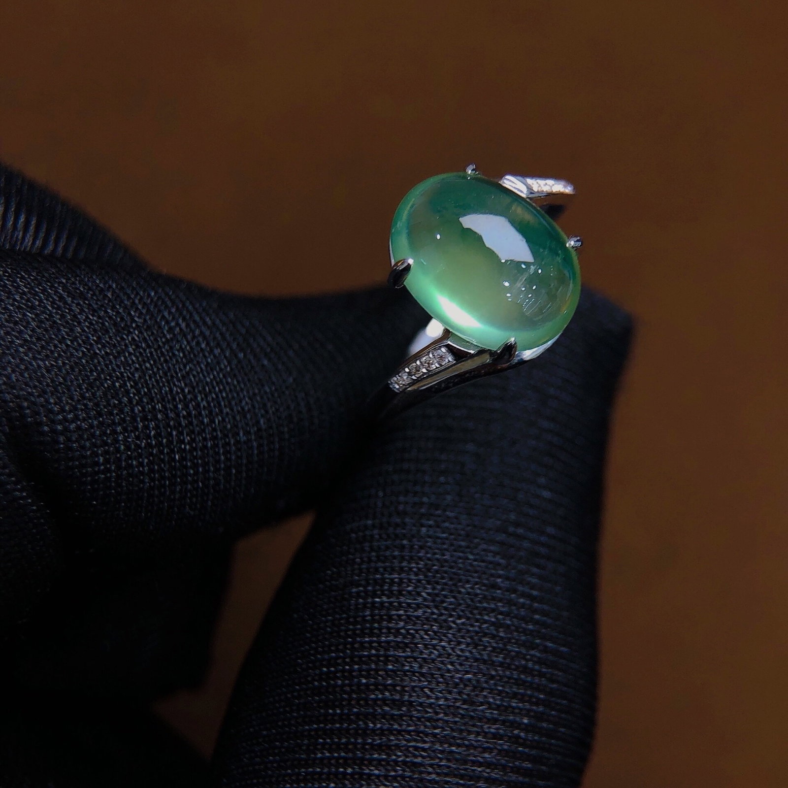 6.8Ctw Natural Emerald Ring - 6