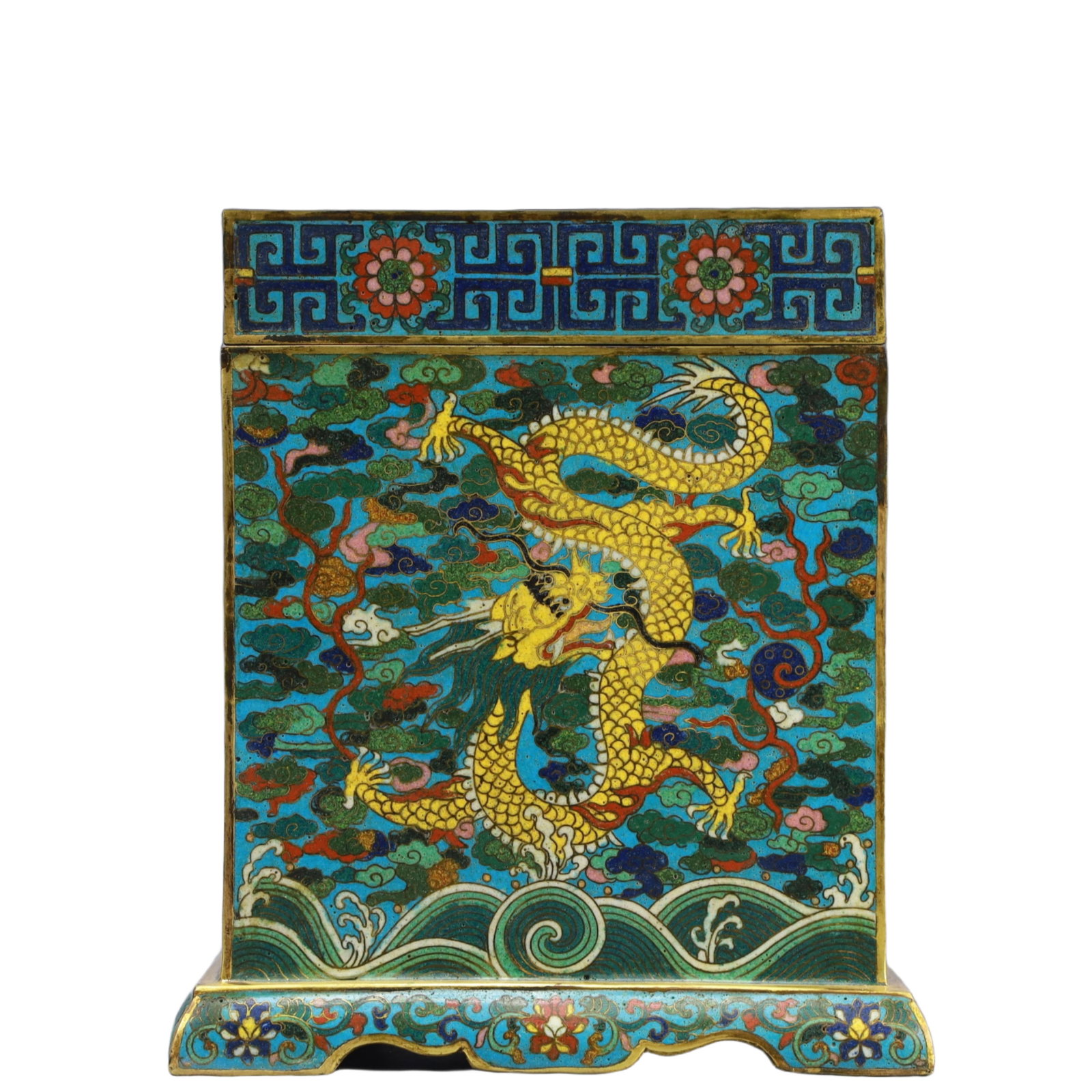An Exquisite Cloisonne Dragon Pattern Box - 4