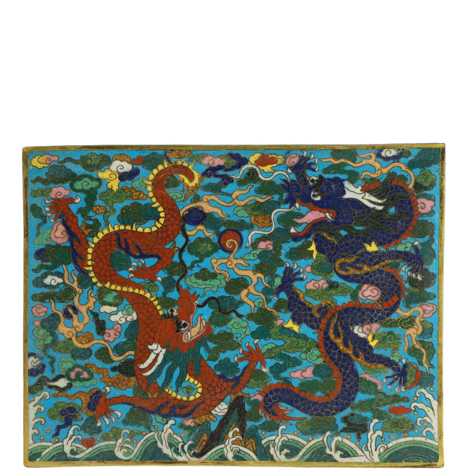 An Exquisite Cloisonne Dragon Pattern Box - 5