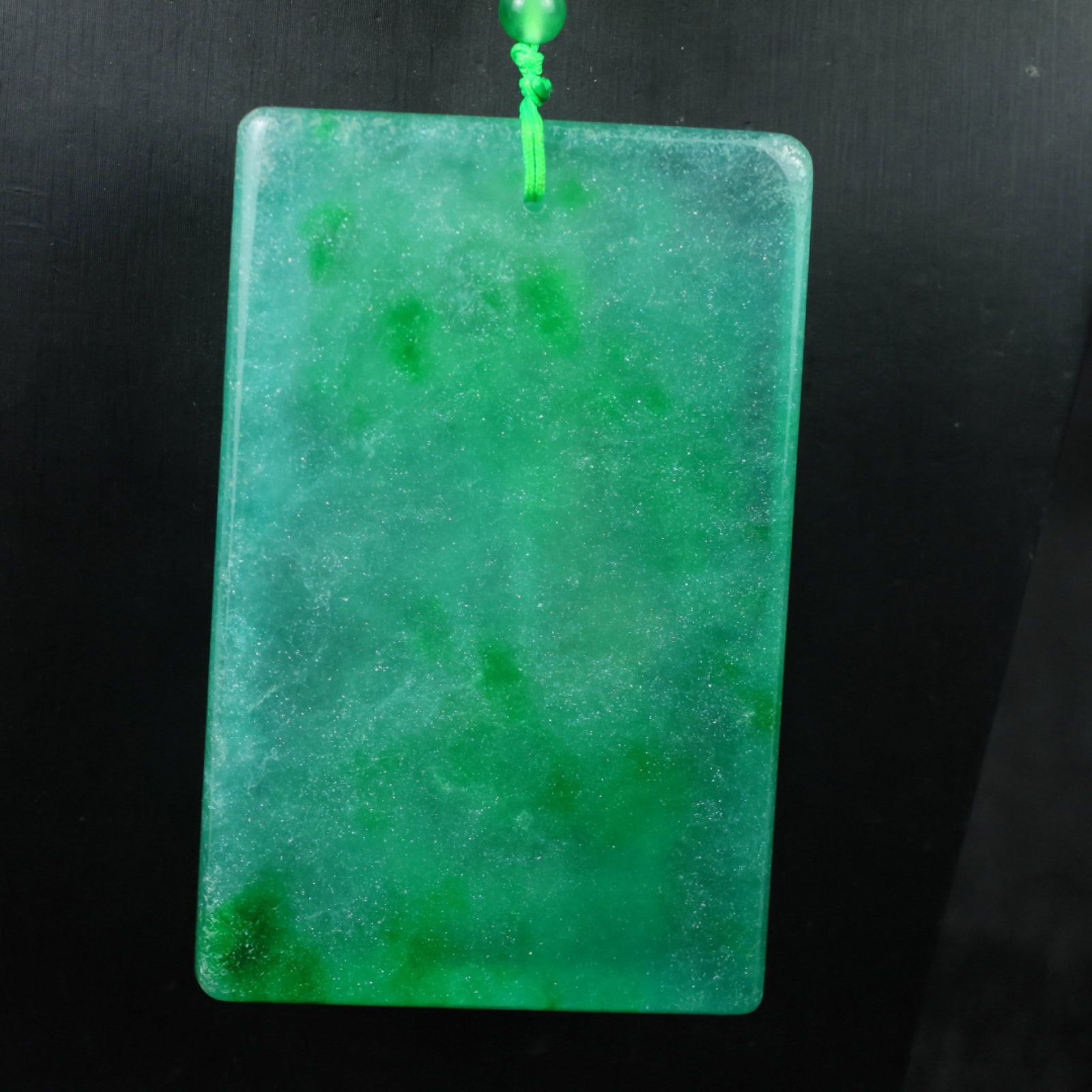 An Exquisite Jadeite Mammon Pattern Pendant - 5
