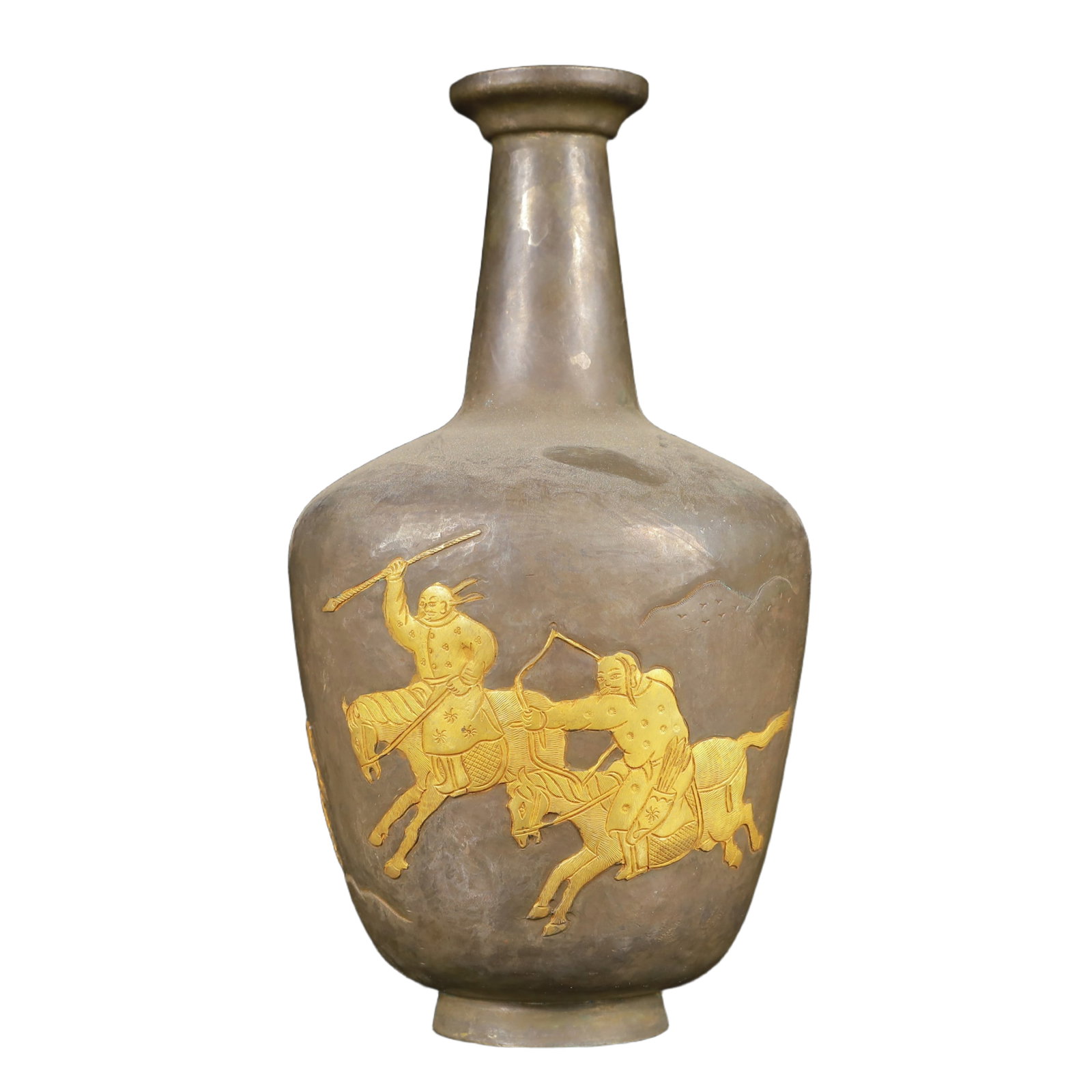 An Exquisite Gilt Silver Figure Pattern Vase - 6