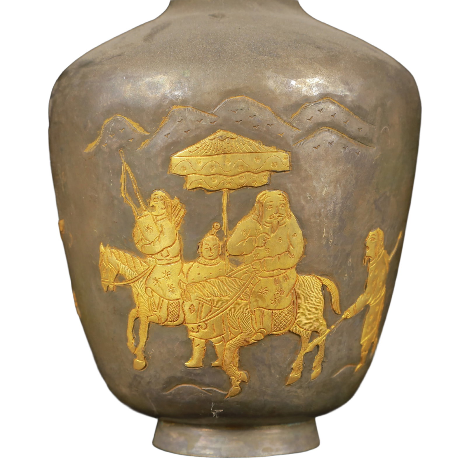 An Exquisite Gilt Silver Figure Pattern Vase - 9