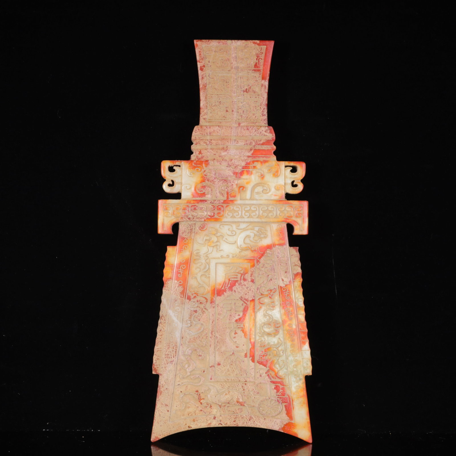 An Exquisite White Jade Figure Pattern Ornament,with Poem: An Exquisite White Jade Figure Pattern Ornament,with Poem,Qing Dynasty,China,Size:6.7inx1inx16.9in,Weight:3750g 白玉人物纹摆件,带诗文,ߑ
