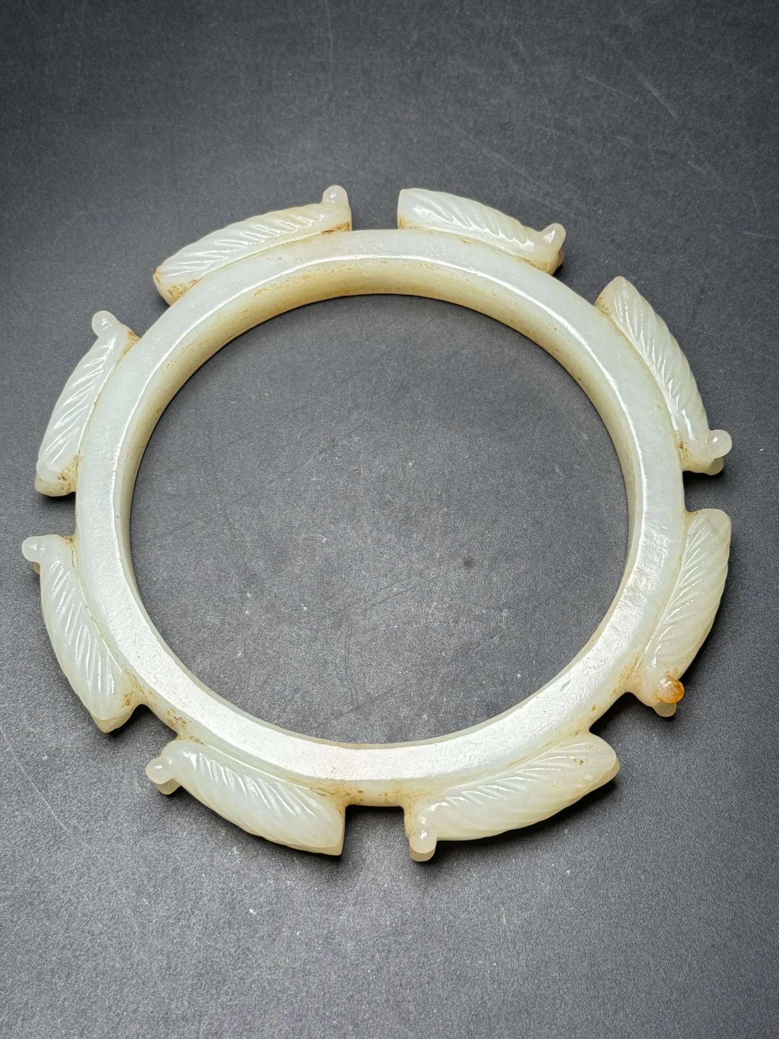 An Exquisite White Jade Cicada Pattern Pendant - 6
