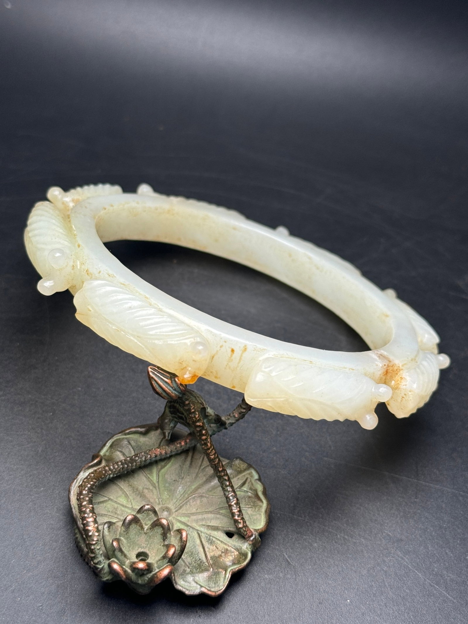An Exquisite White Jade Cicada Pattern Pendant - 7