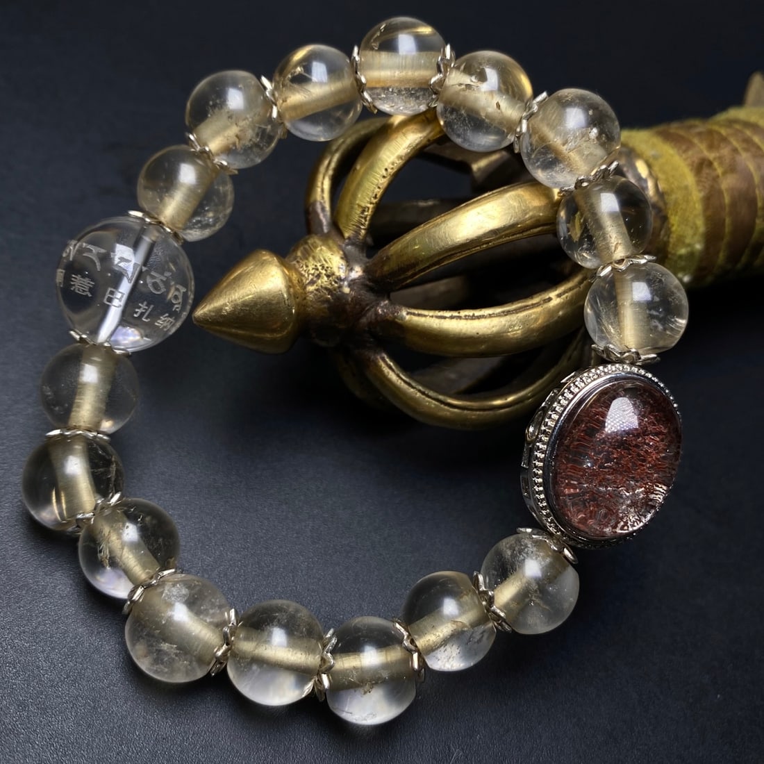 A Precious Crystal Bracelets: A Precious Crystal Bracelets,Size:0.4in,Weight:43g 水晶手串