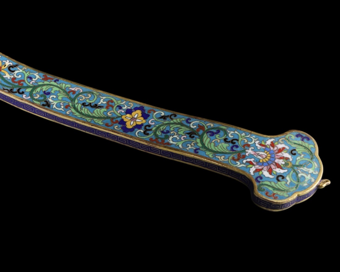 An Exquisite Cloisonne Character and Story Pattern Eight Treasures Pattern Bats and Peach Pattern - 8