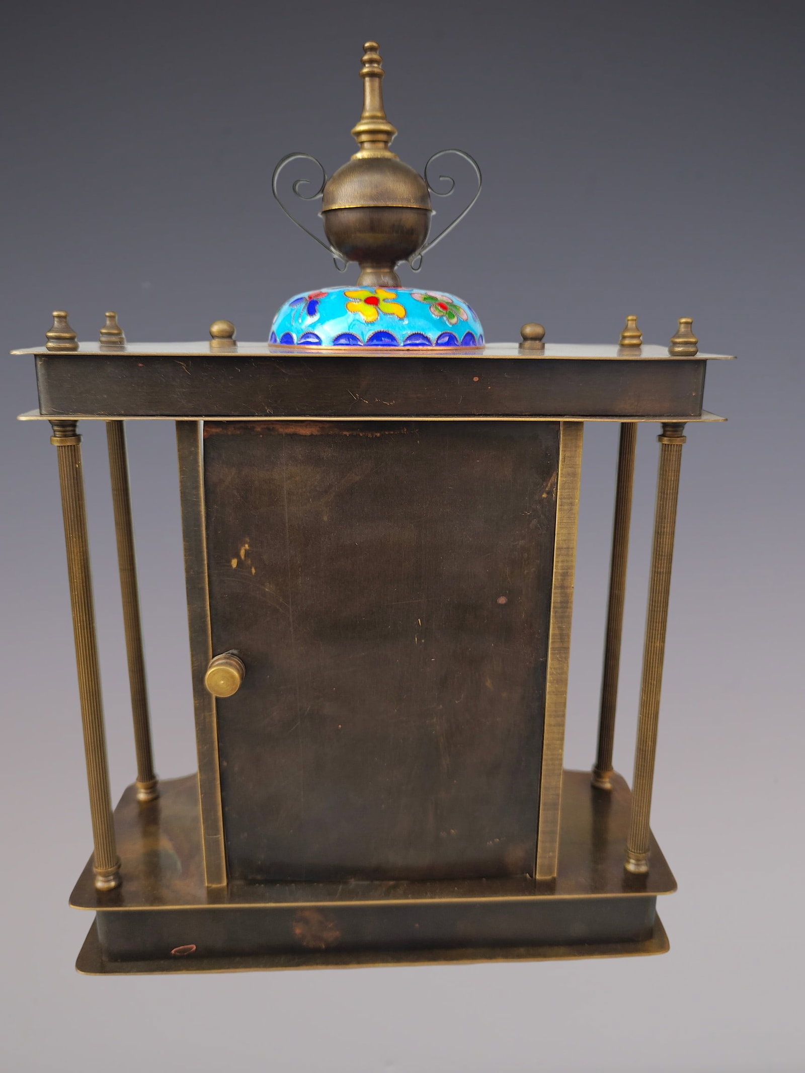 An Exquisite Bronze Lotus Pattern Clock - 5