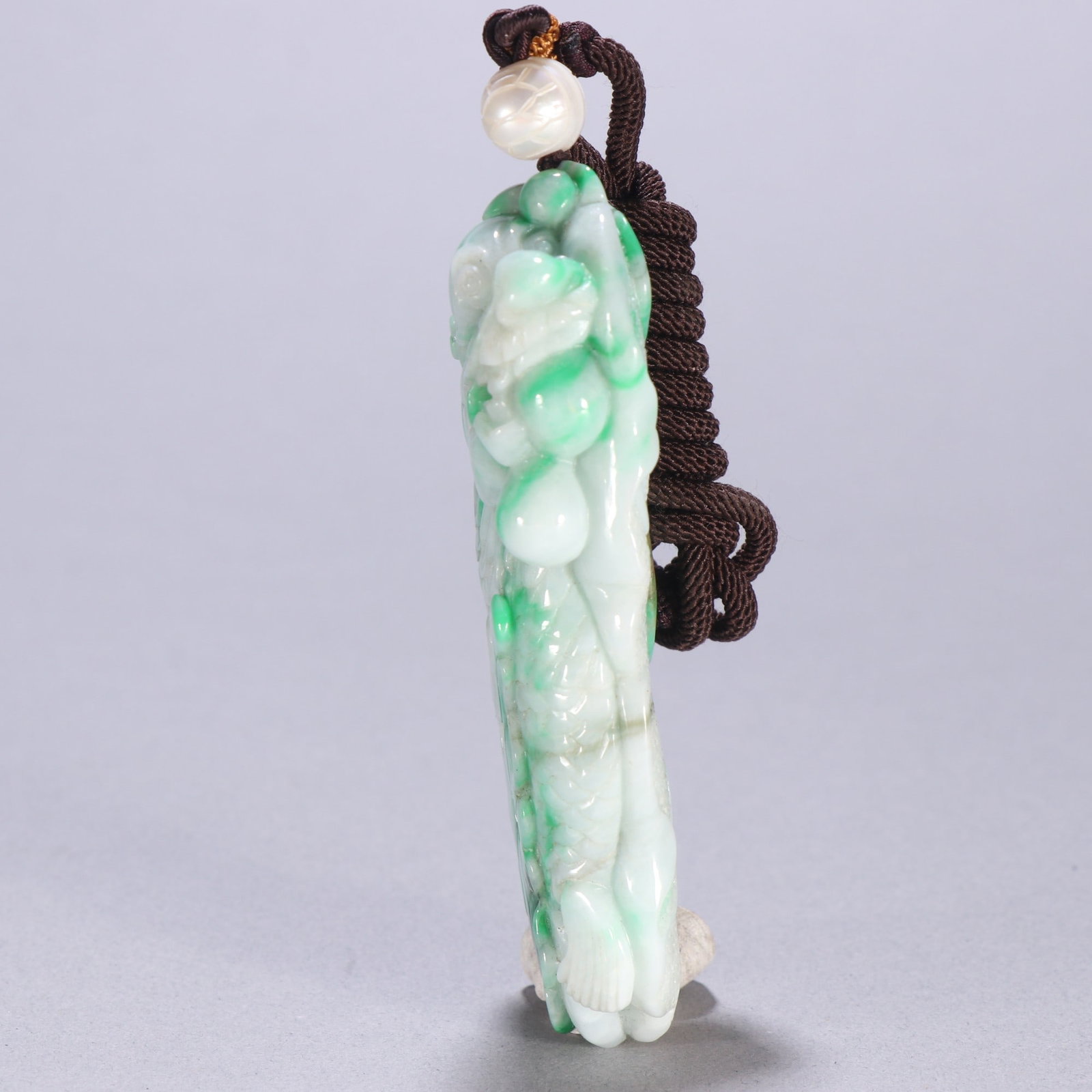An Exquisite Jadeite Dragon Pattern Pendant - 3