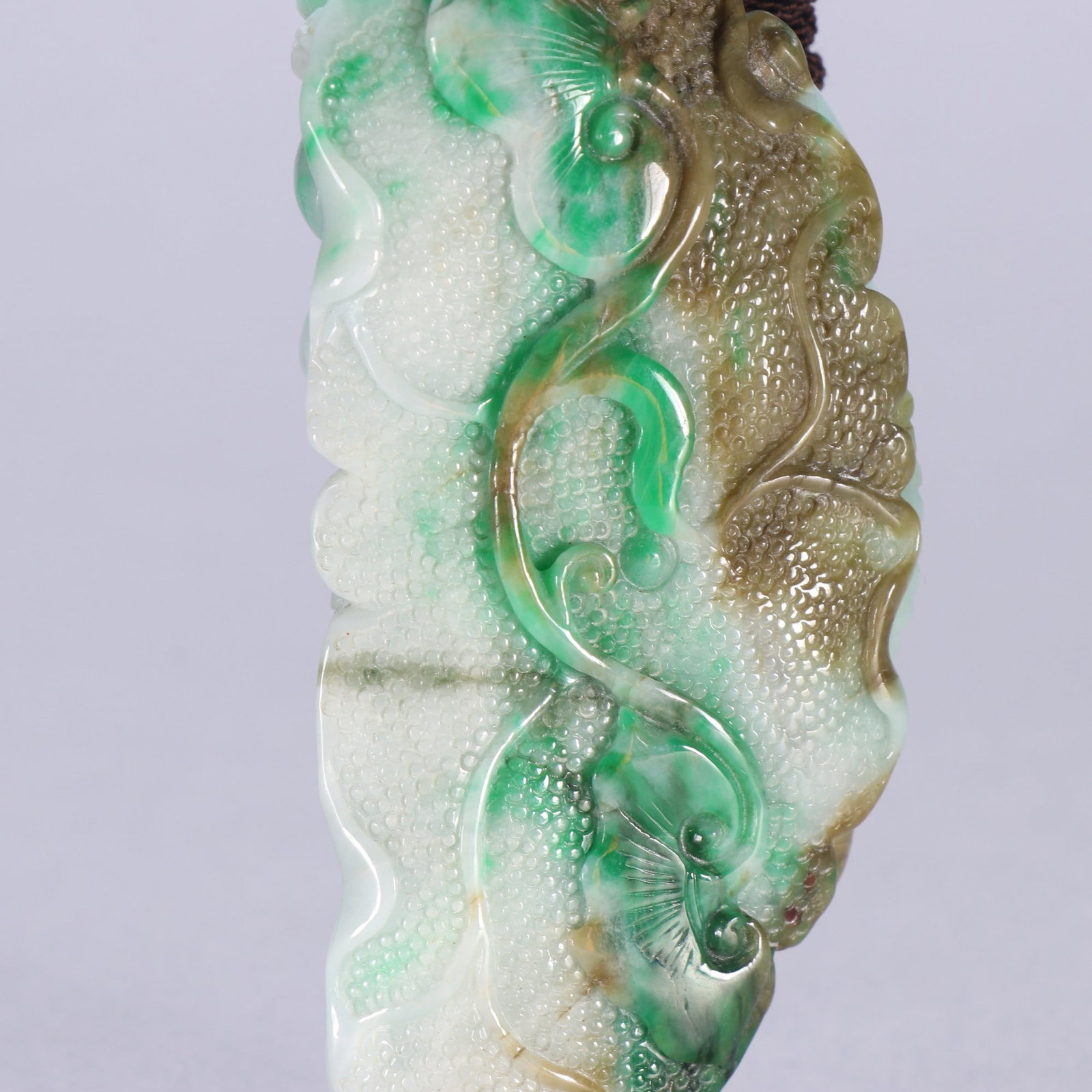 An Exquisite Jadeite Dragon Pattern Pendant - 5
