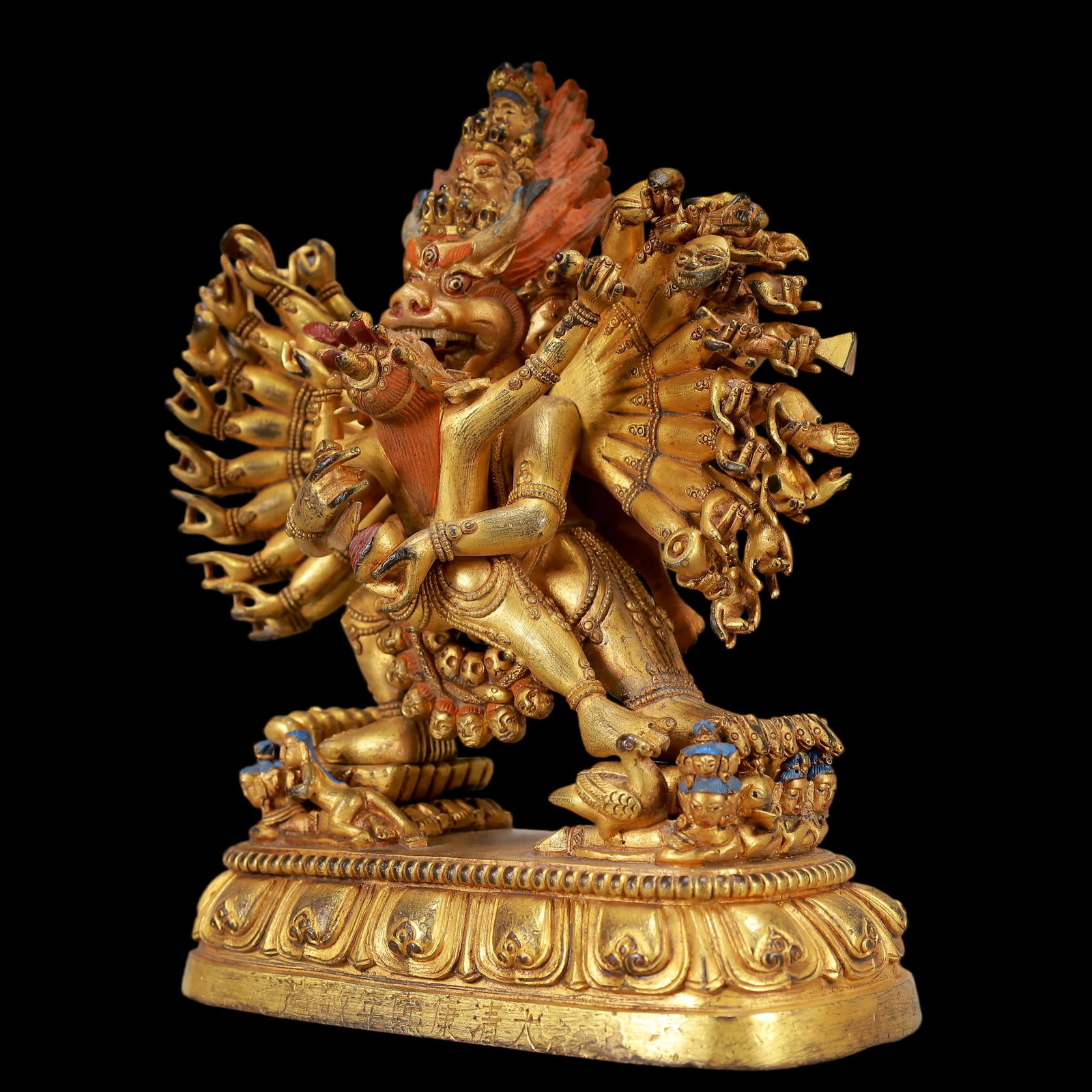 An Exquisite Gilt Bronze Statue of Vajra - 6